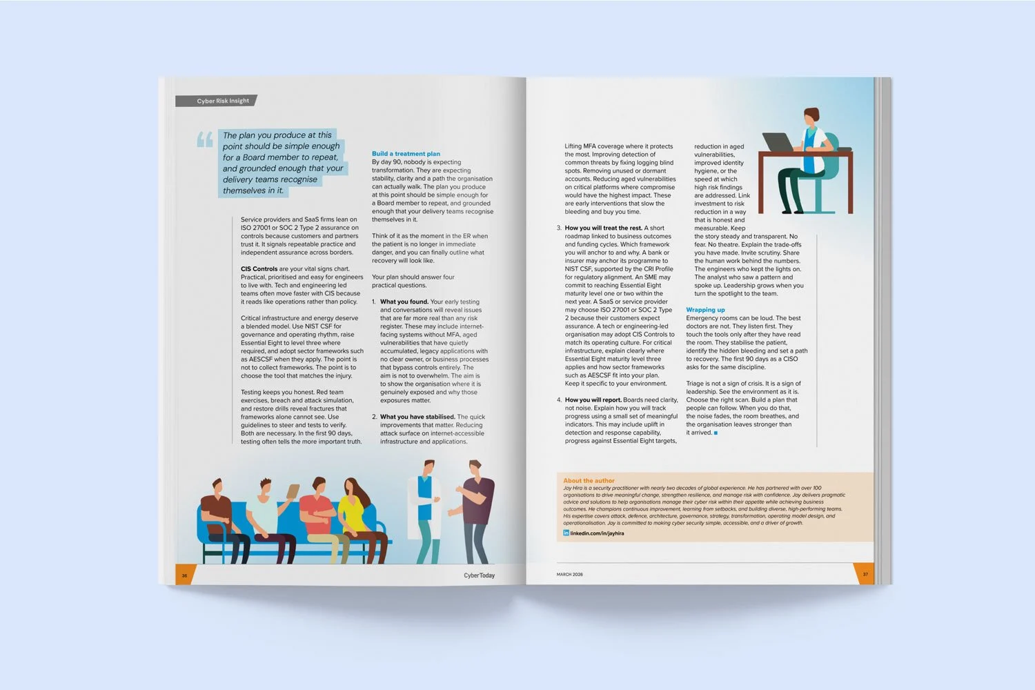 Cyber Today magazine design