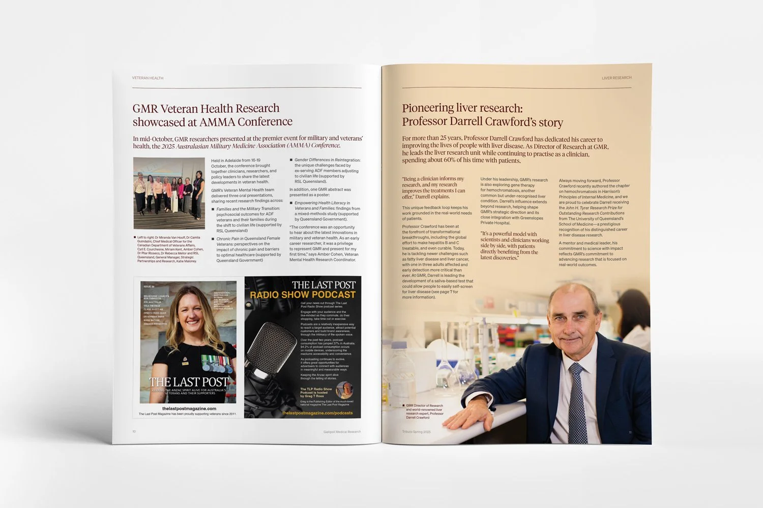 Gallipoli Medical Research Tribute Magazine design