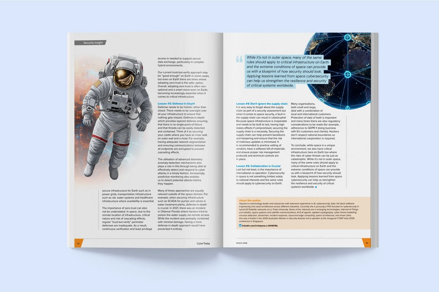 Cyber Today magazine design