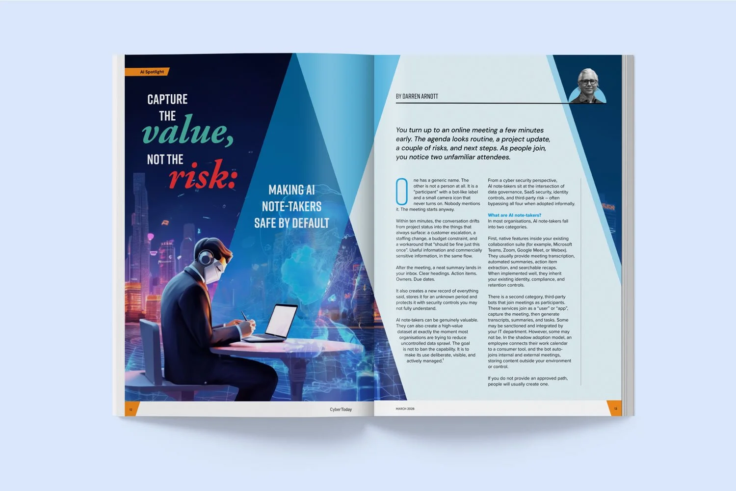 Cyber Today magazine design