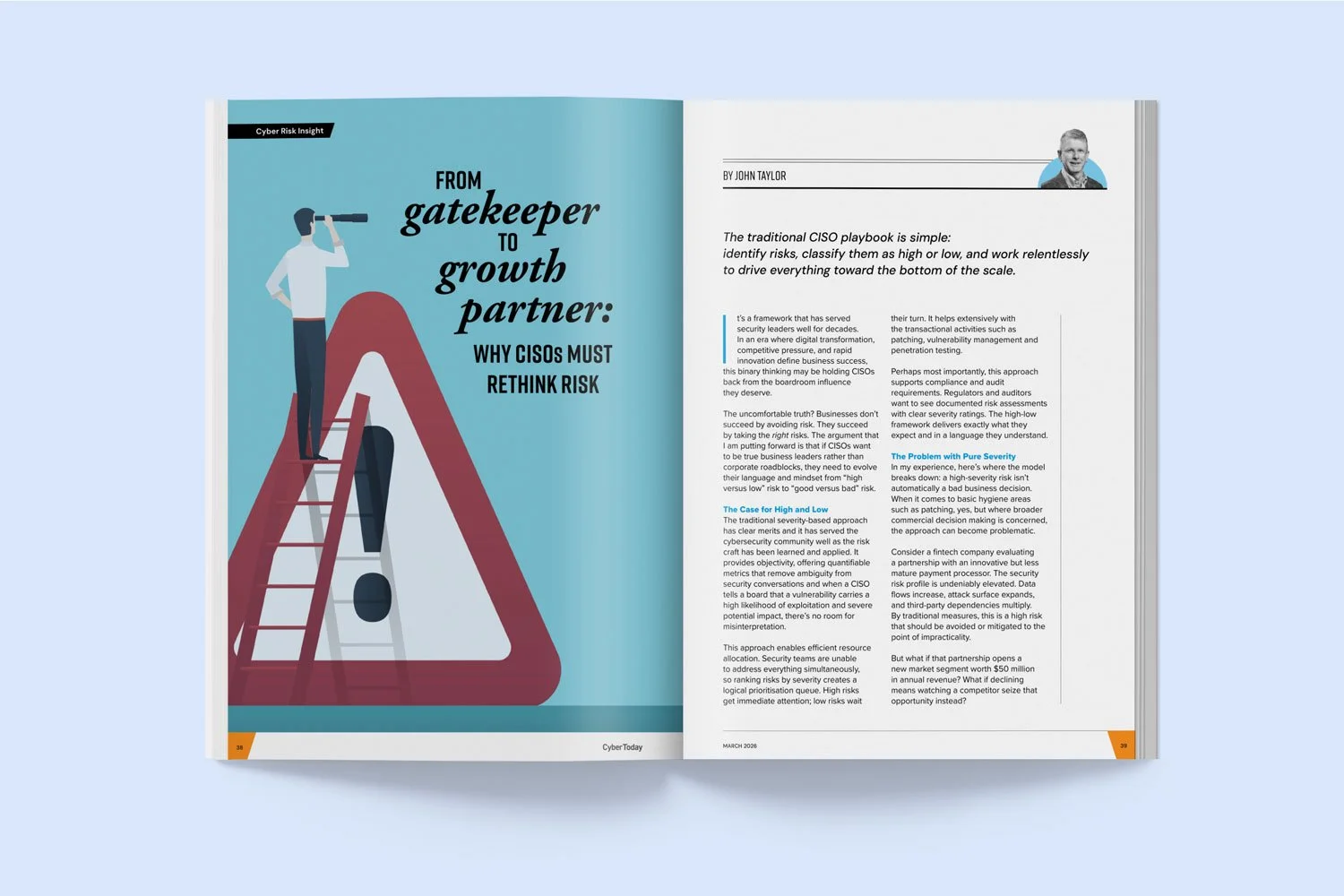 Cyber Today magazine design