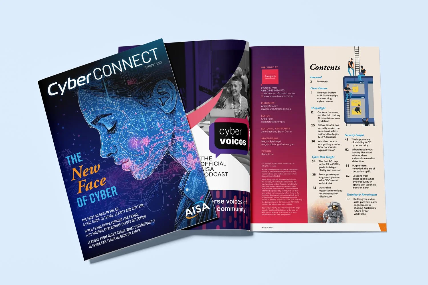 Cyber Connect magazine design