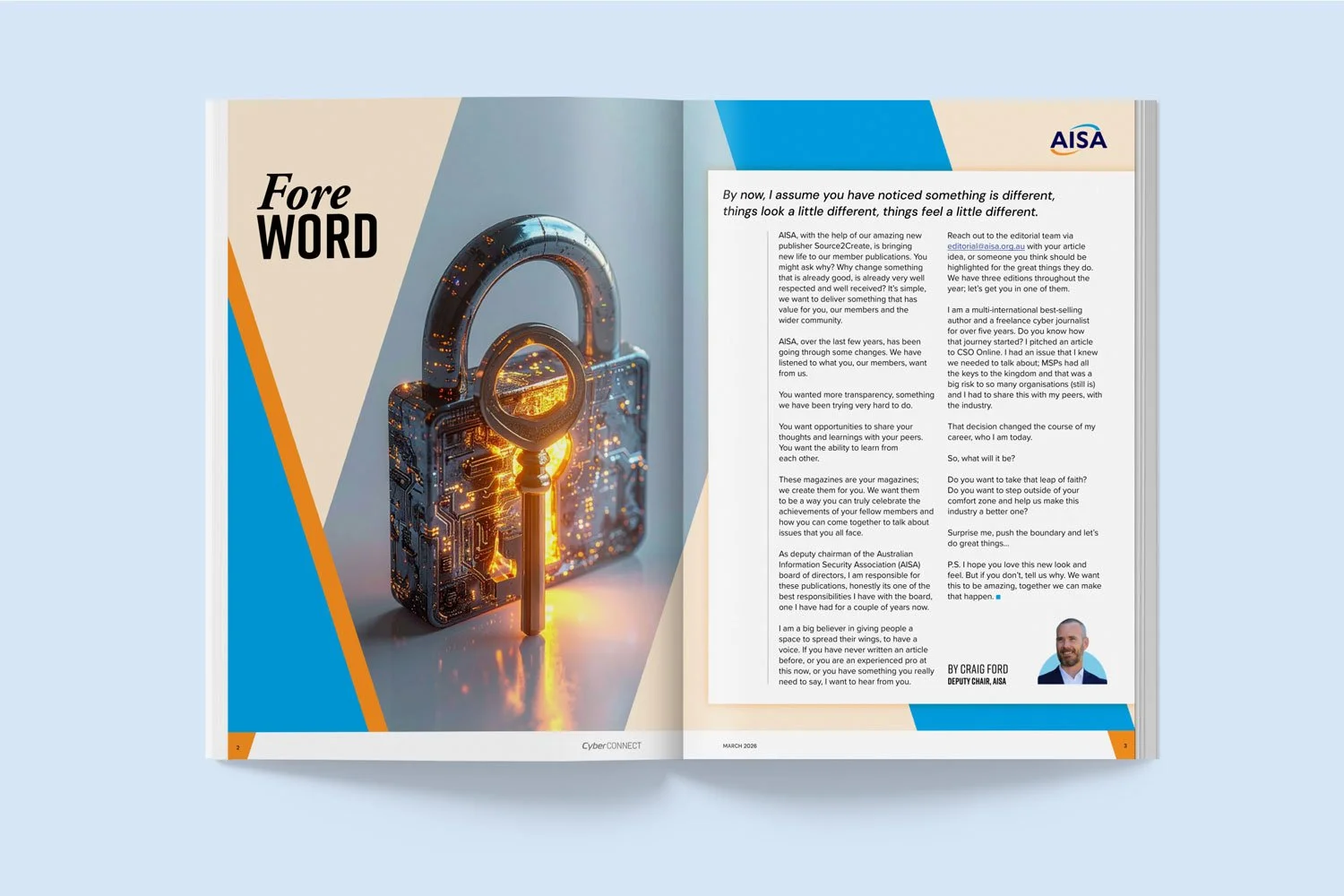 Cyber Connect magazine design