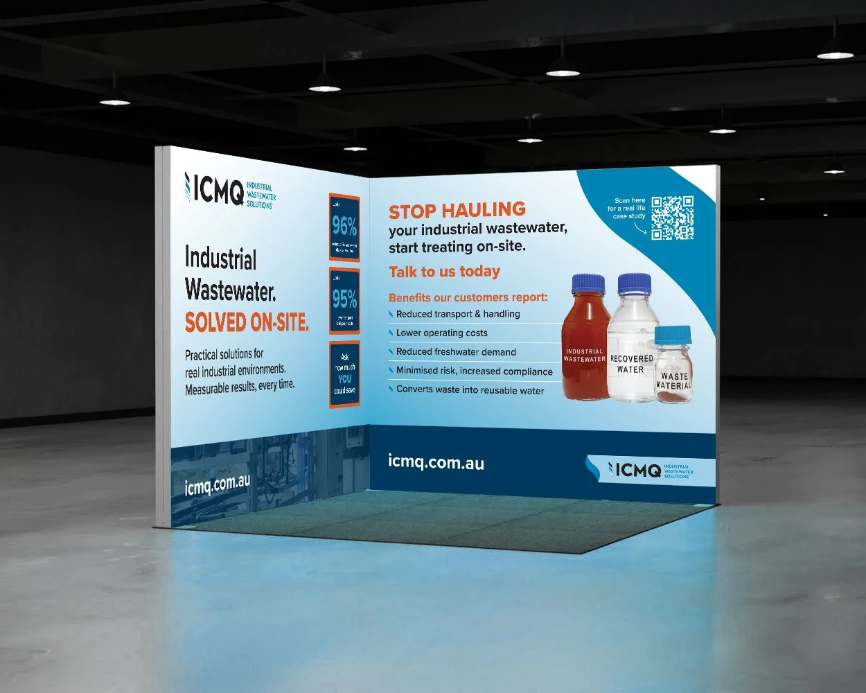 ICMQ trade show panel design