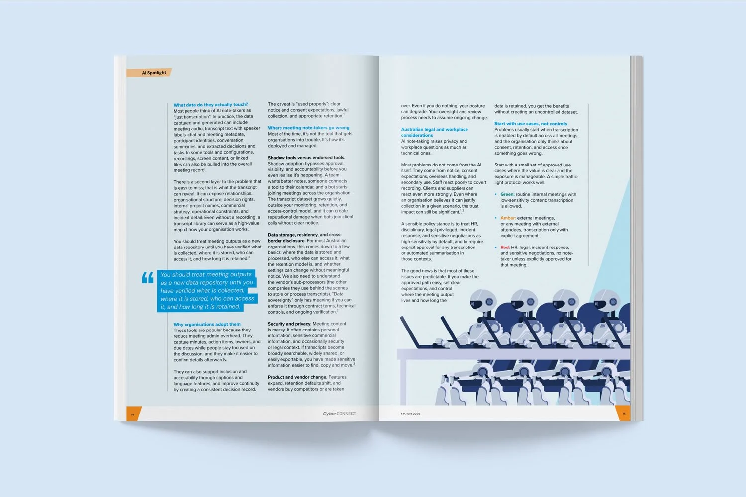 Cyber Connect magazine design