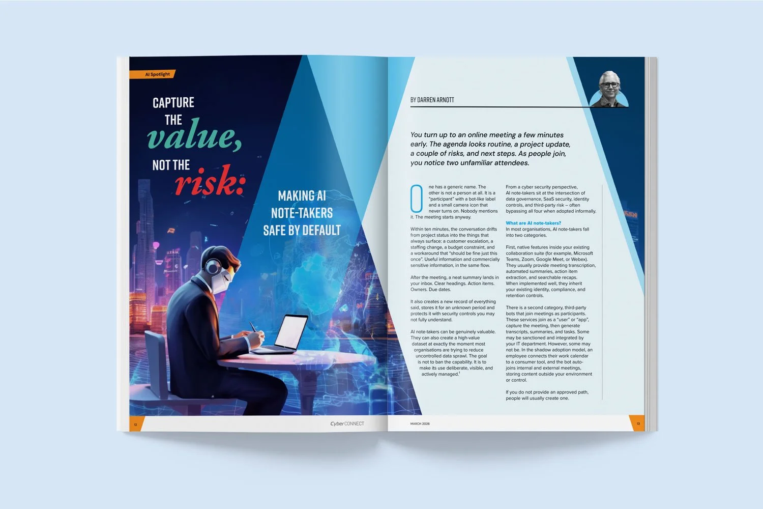 Cyber Connect magazine design