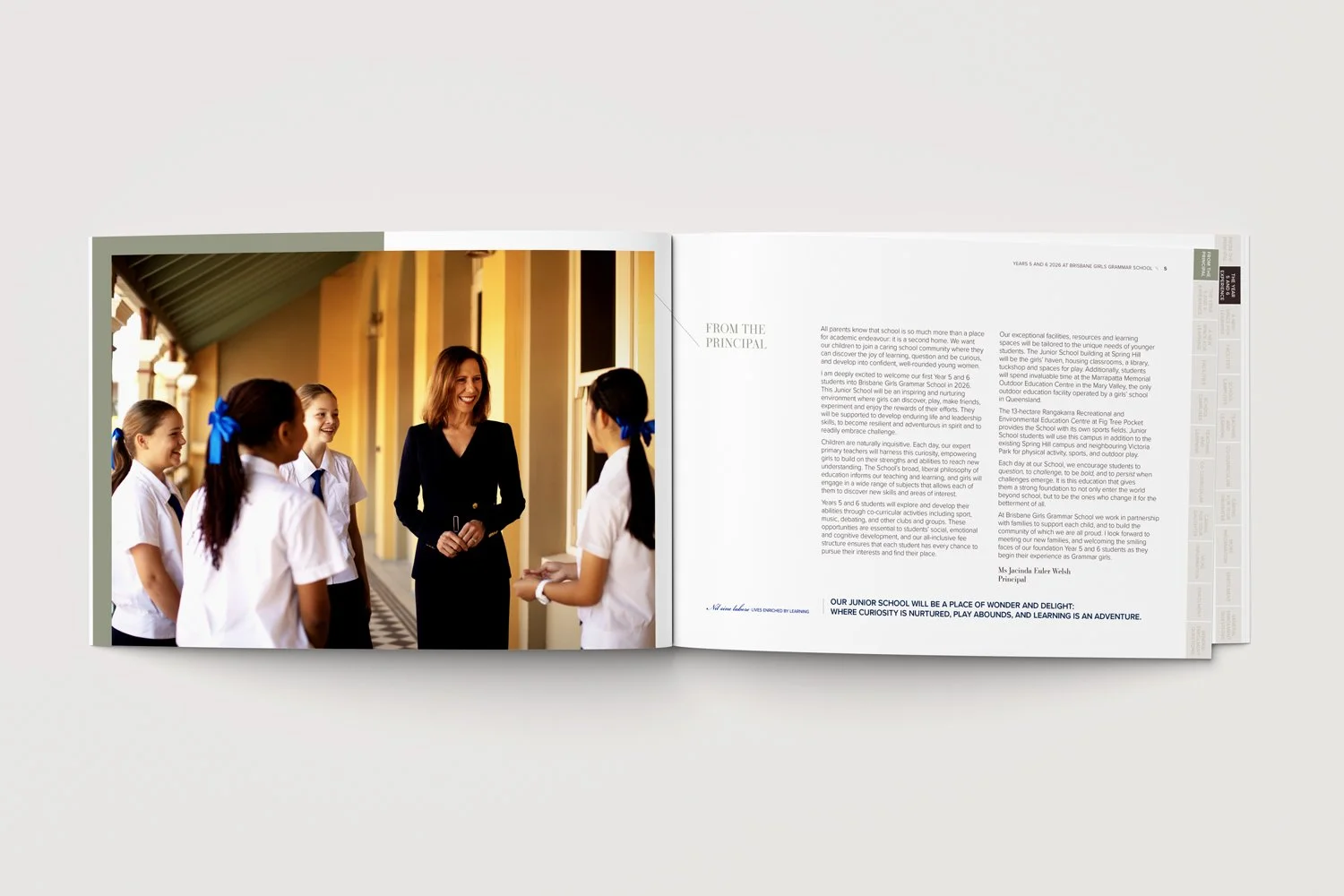 Brisbane Girls Grammar School - Prospectus design