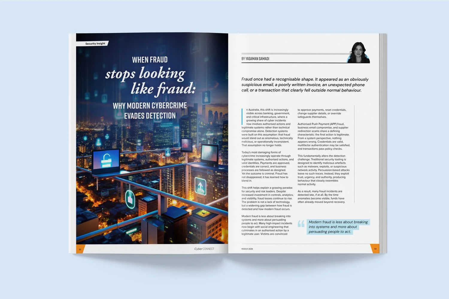 Cyber Connect magazine design