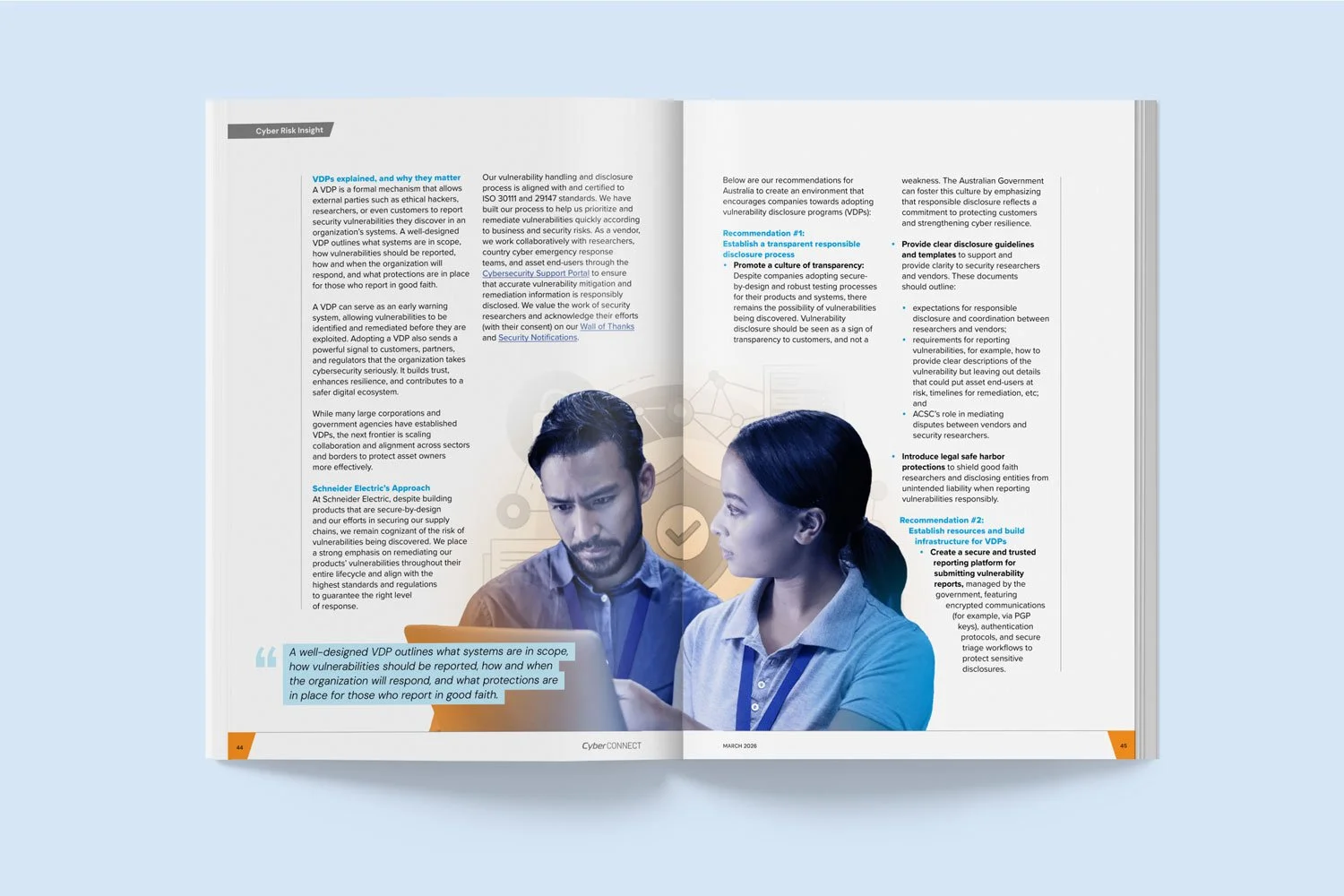 Cyber Connect magazine design