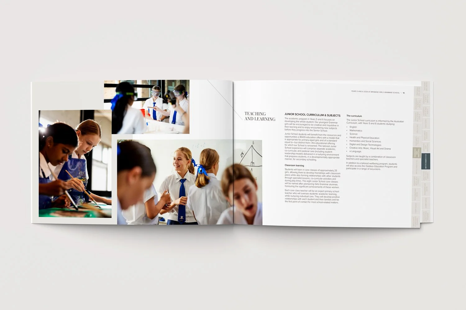 Brisbane Girls Grammar School - Prospectus design