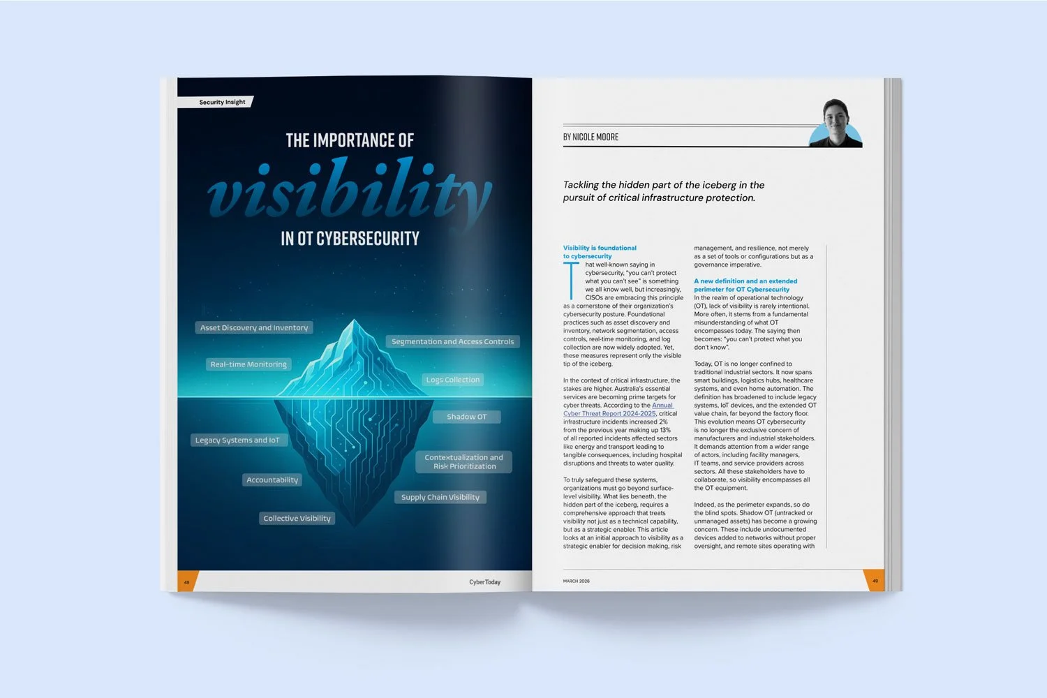 Cyber Today magazine design