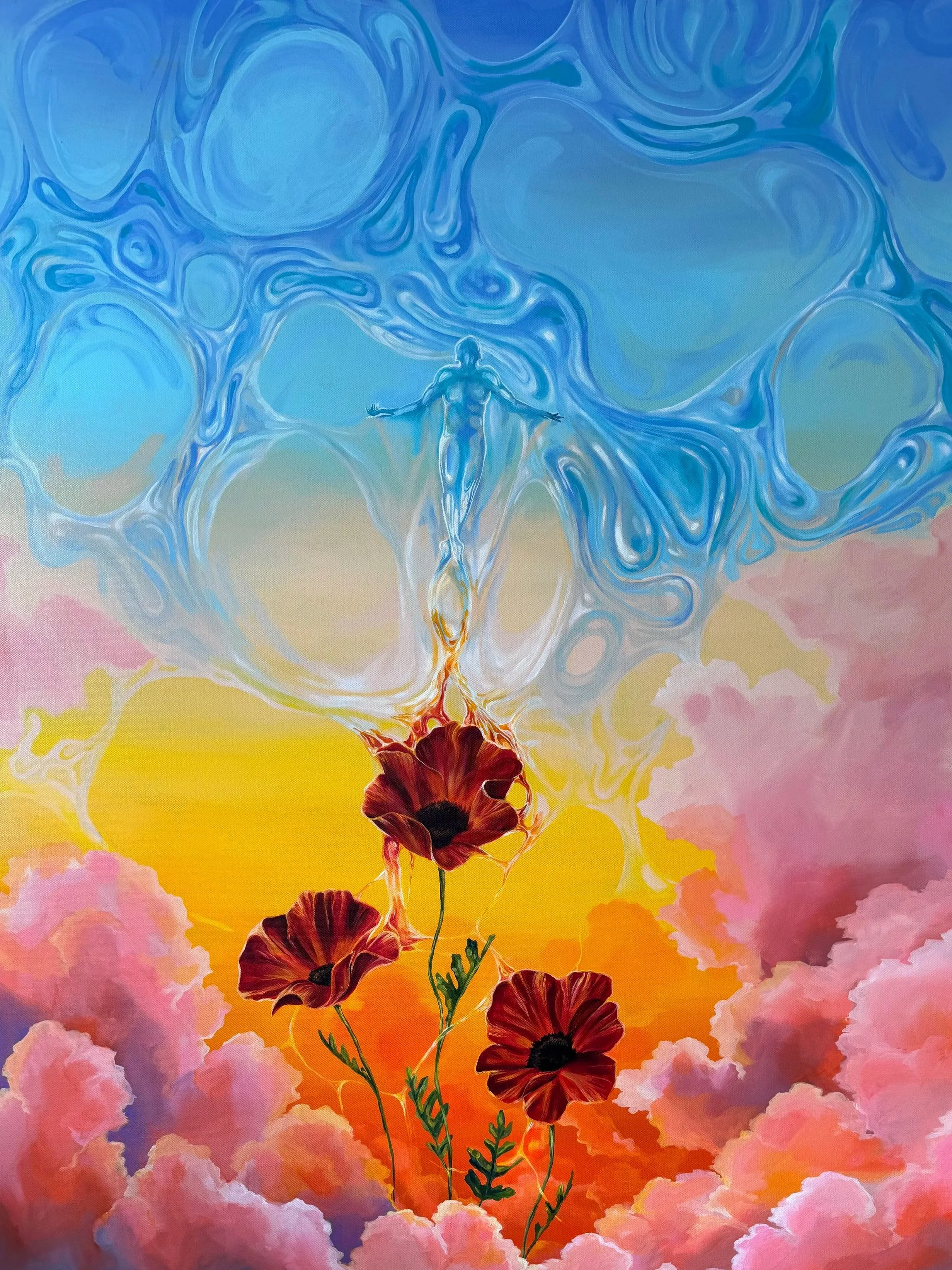 Surrender - acrylic painting