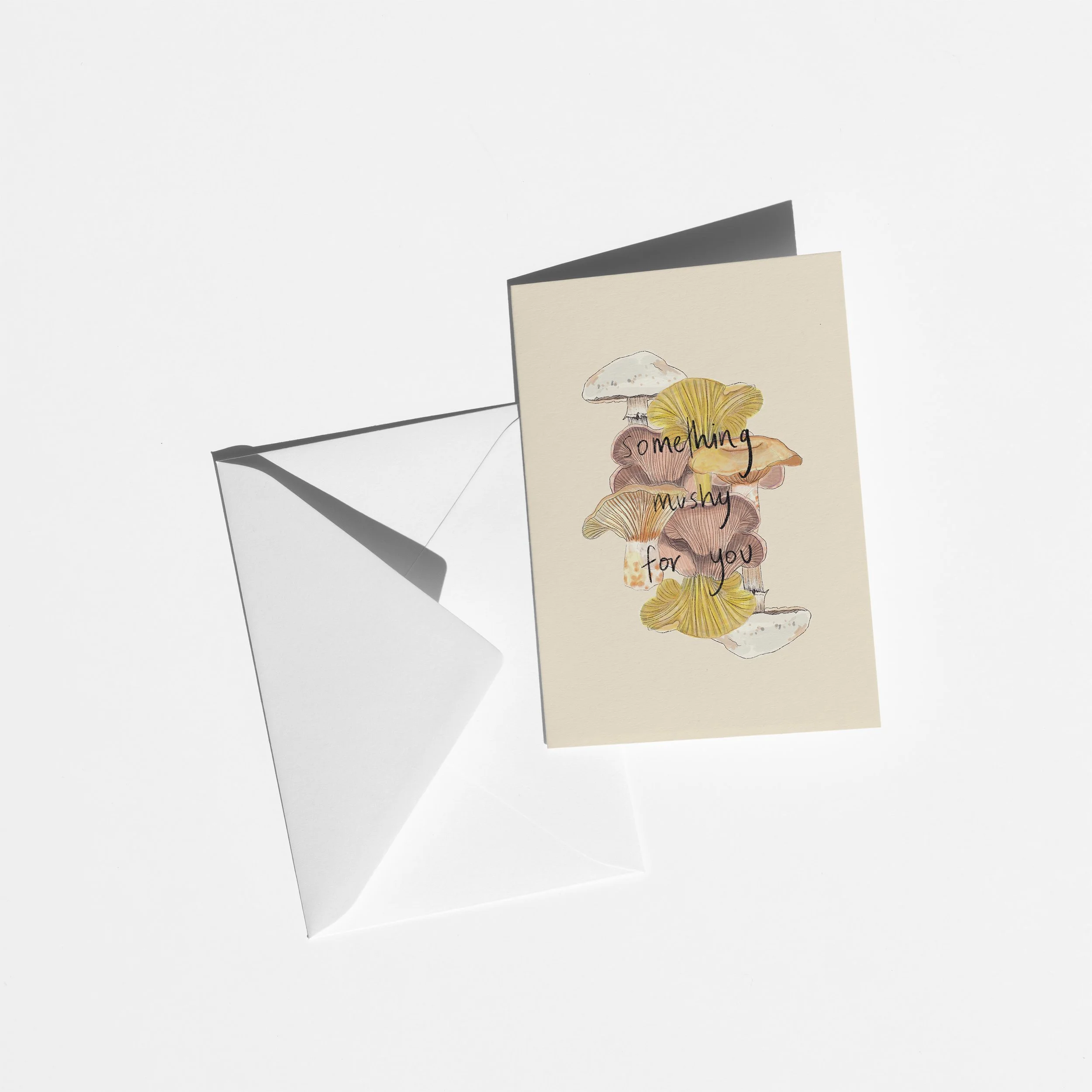 Something Mushy For You Gift Card (peach)