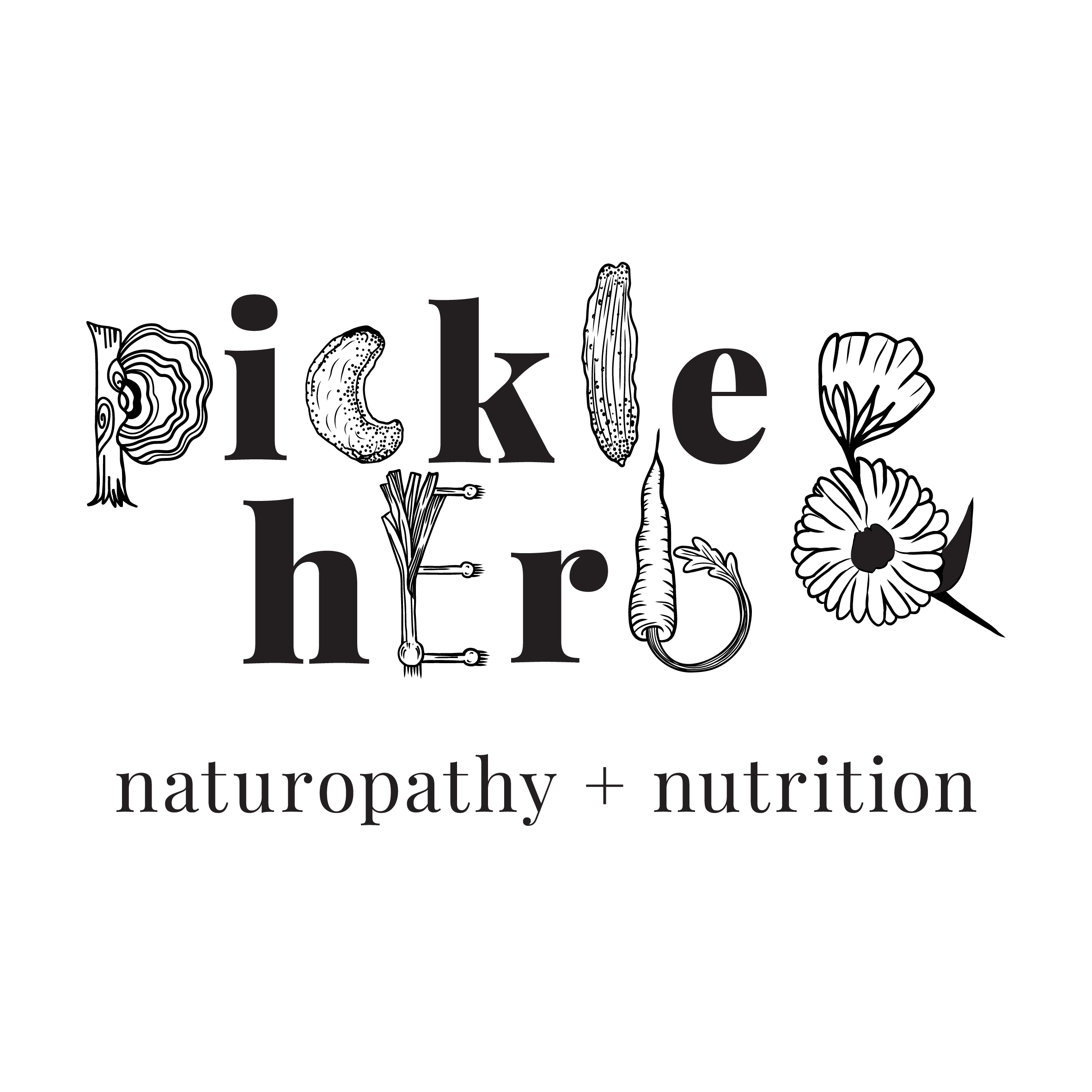 Pickle and Herb Logo RGB_hand drawn logo + naturopathy.png