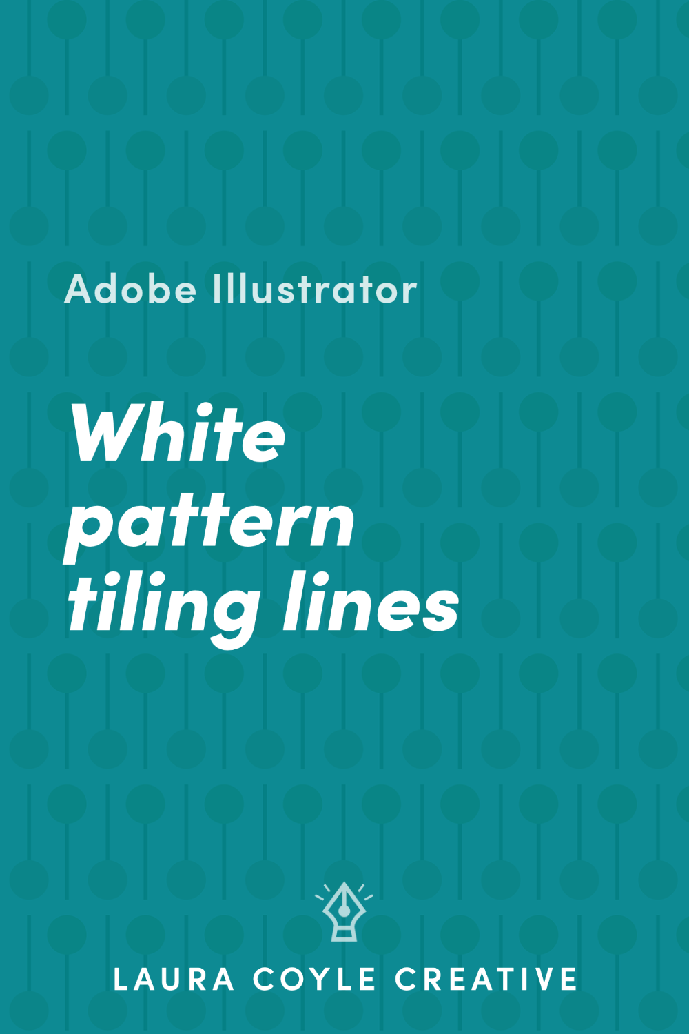 Først krokodille kandidatgrad White Lines in Illustrator Patterns — Laura Coyle Creative