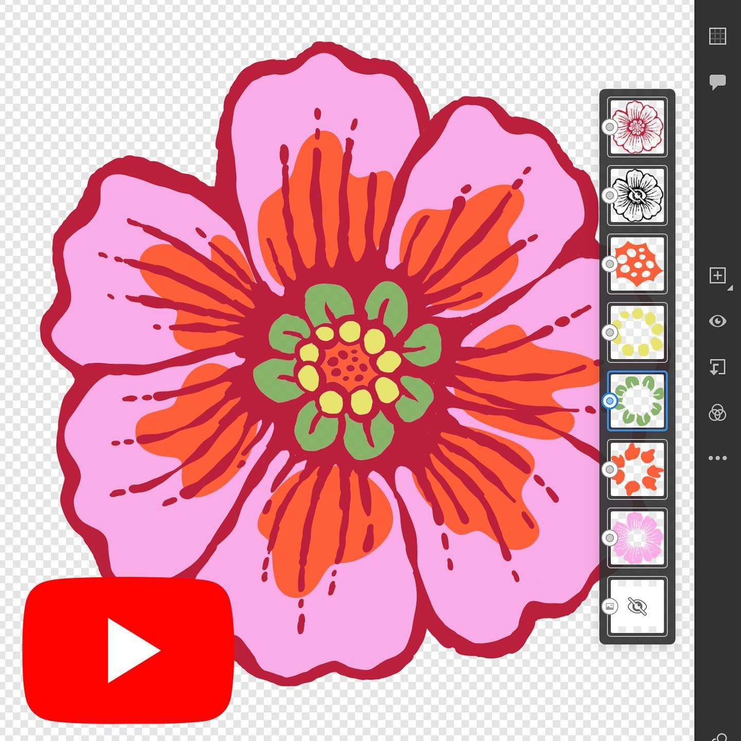 Adobe Fresco and Illustrator are a powerful combination! Learn my favorite tips and tricks in my latest video on YouTube. See my 👆linkinbio to watch.🌺 #patterndesign #patterndesigner #patterns #surfacepattern #surfacedesign #adobeillustrator #adobe