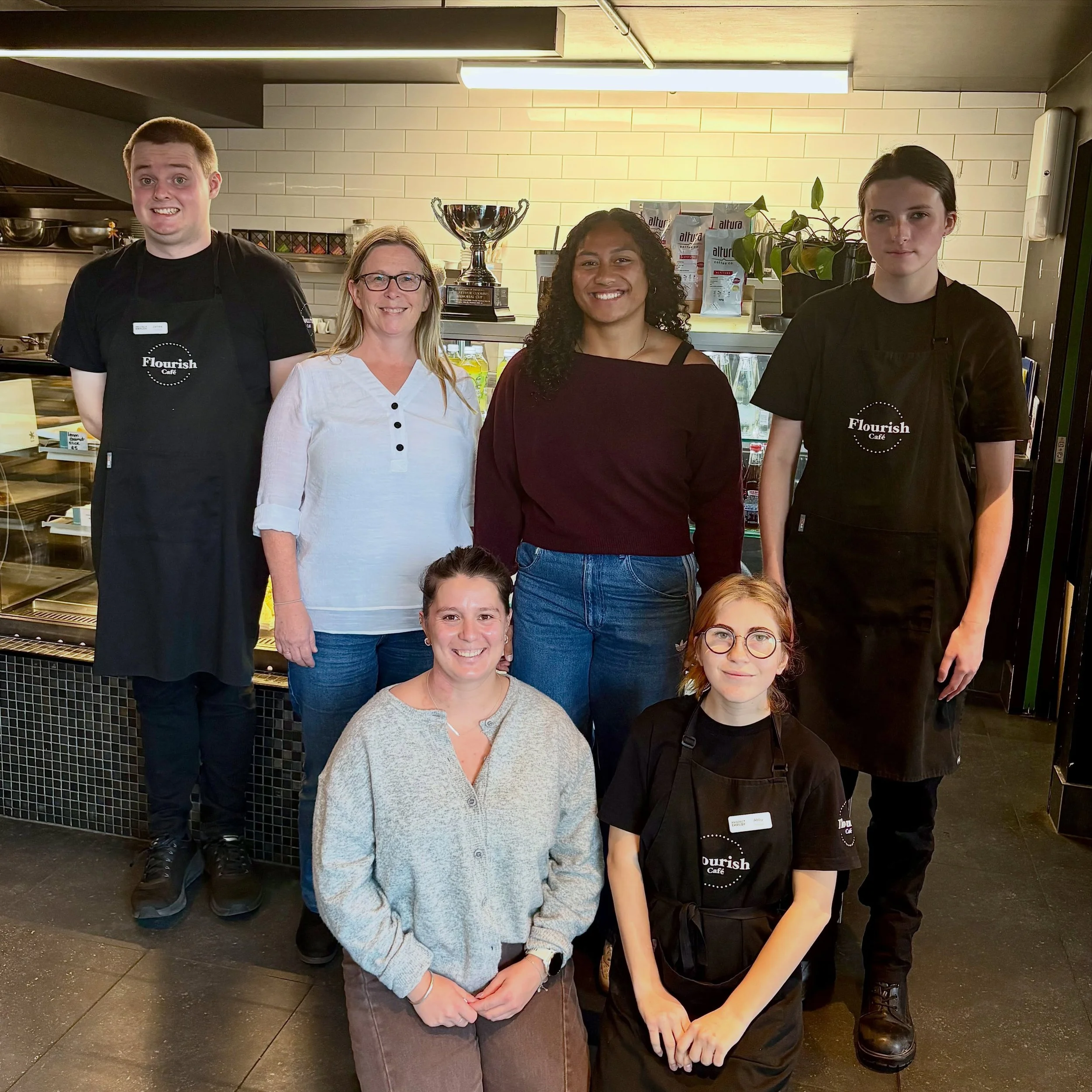 We were lucky enough to have @alolohea.o_o visit the caf&eacute; today! 

James, Noah, and Abby enjoyed telling Atlanta what it&rsquo;s like to be a Project Employ trainee, and shared their hopes and dreams for the future 🙌🏻🩵