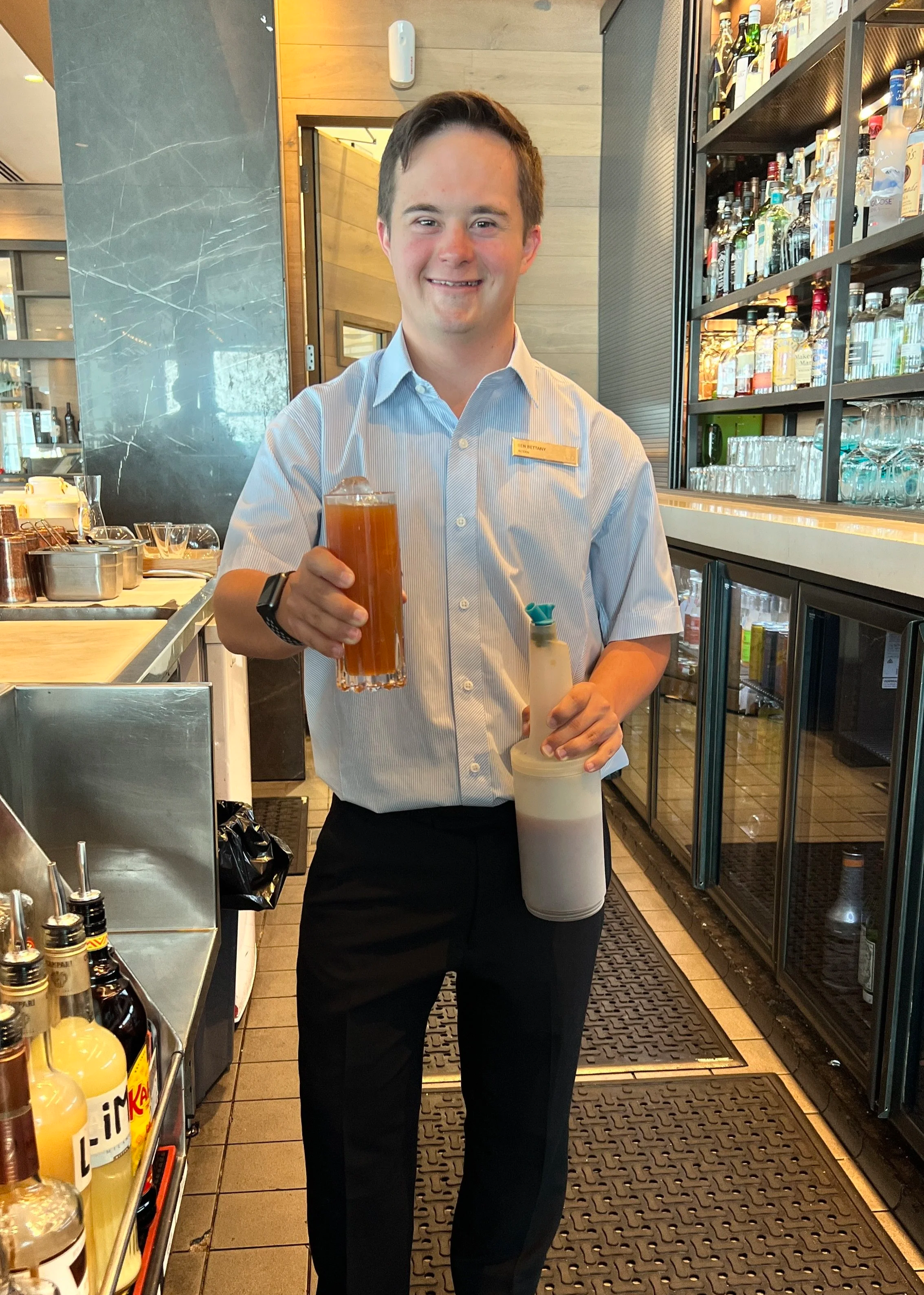 Ben working at Hilton