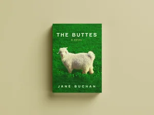 The Buttes by Jane Buchan, novel cover design by Foglio