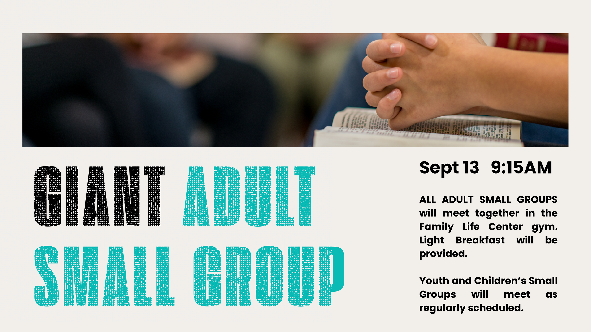 Giant Small Group Meeting