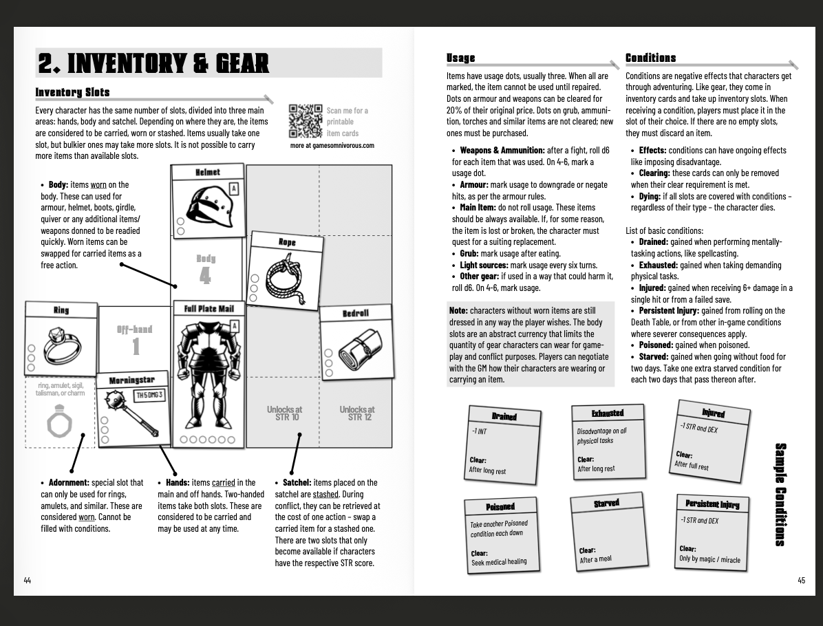 TTRPG Layout Inspiration
