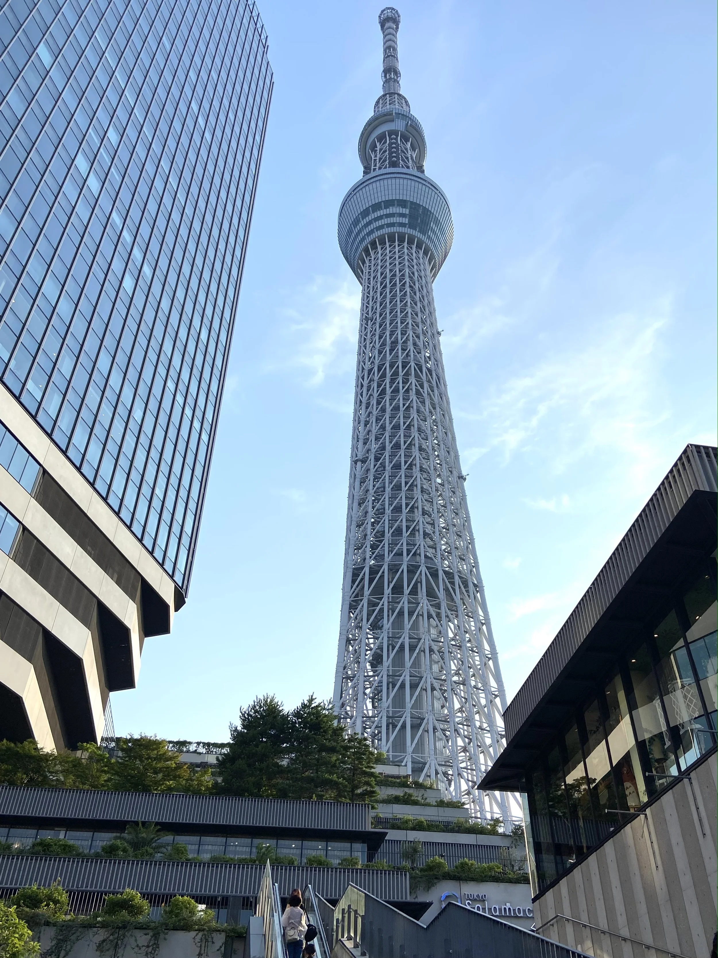 最寄り駅を降りてすぐに見えた東京スカイツリーの外観（2023年撮影）