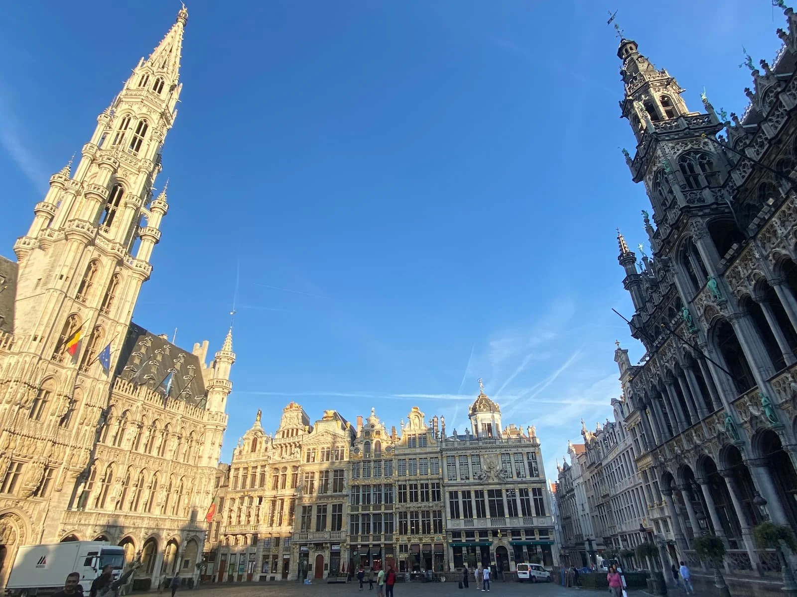 Grand Place in Brussels, Belgium during a Europe trip using Holafly eSIM