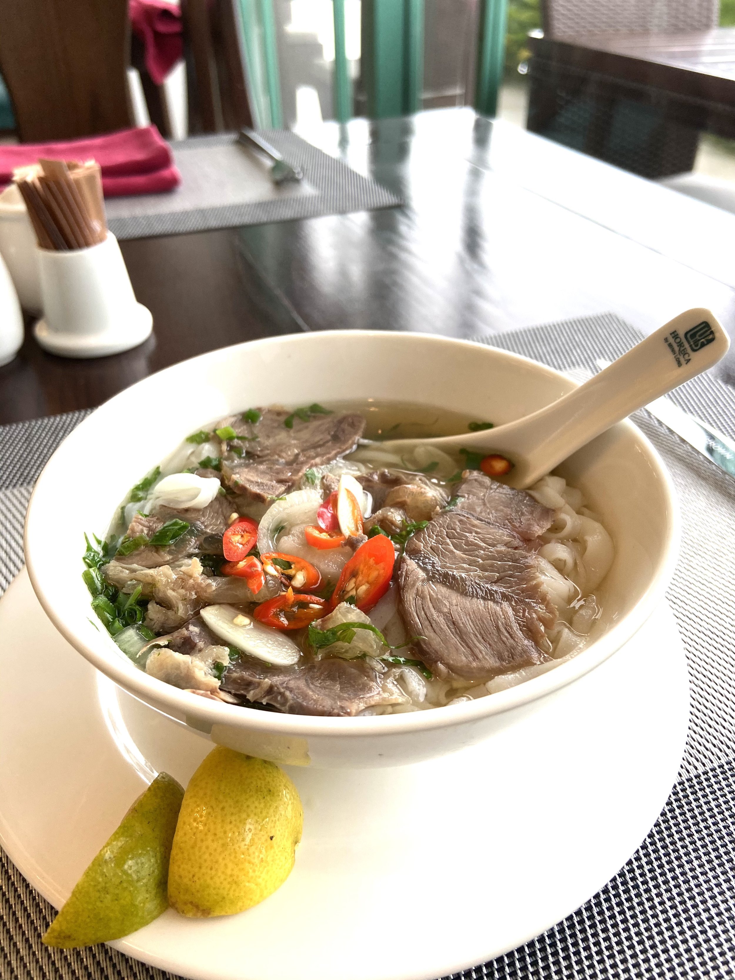Breakfast with Beef Rice Noodles