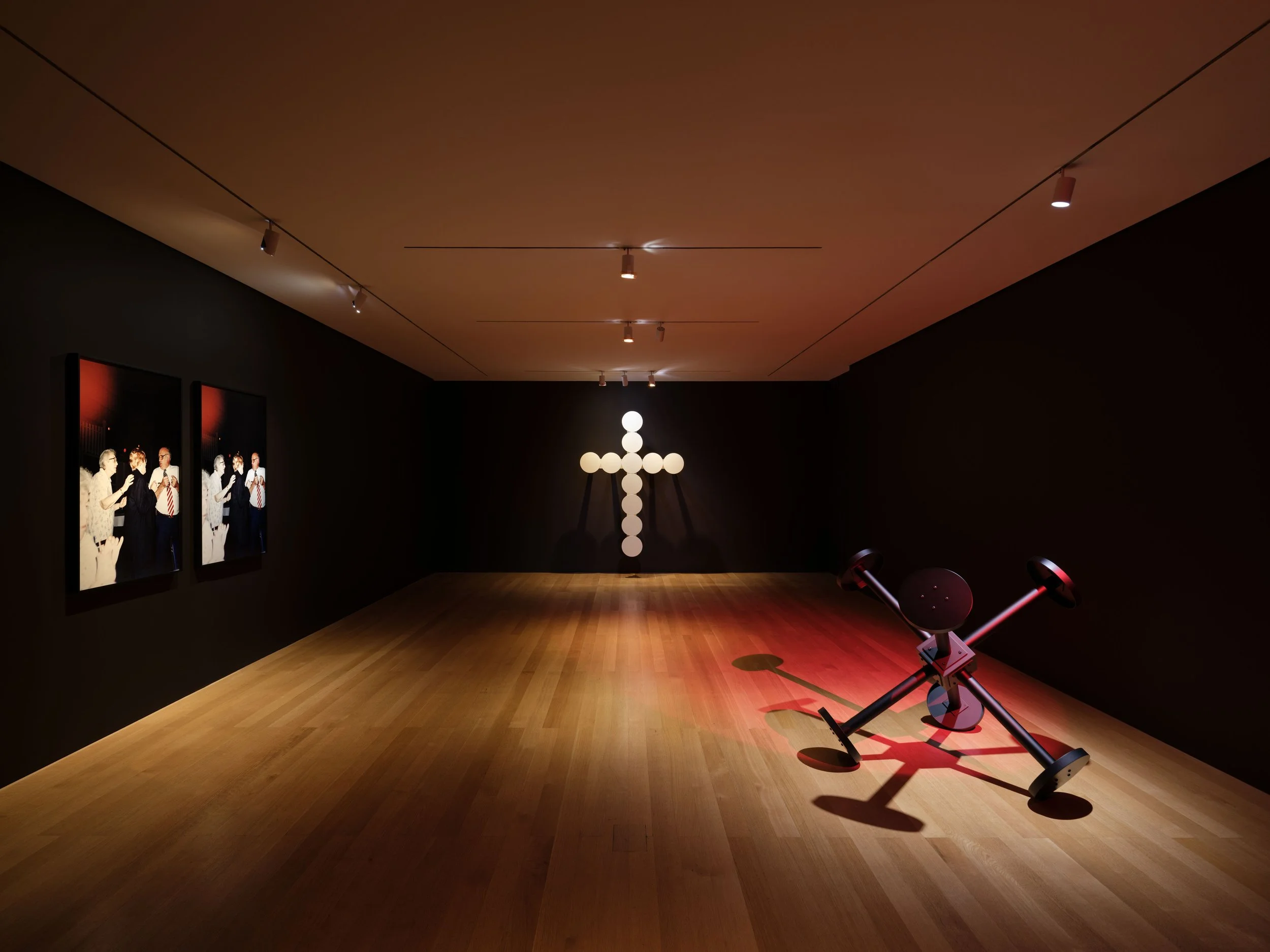  Installation view of   Sable Elyse Smith: Clockwork   at The FLAG Art Foundation, 2026  Photography by Steven Probert Studio