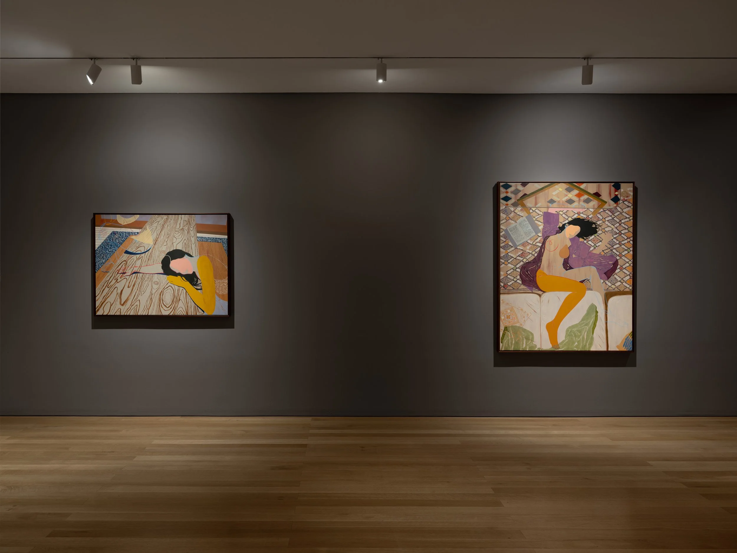  Installation view of  Anoushka Mirchandani: Everyone You Loves Lives Here  at The FLAG Art Foundation, 2026  Photography by Daniel Greer