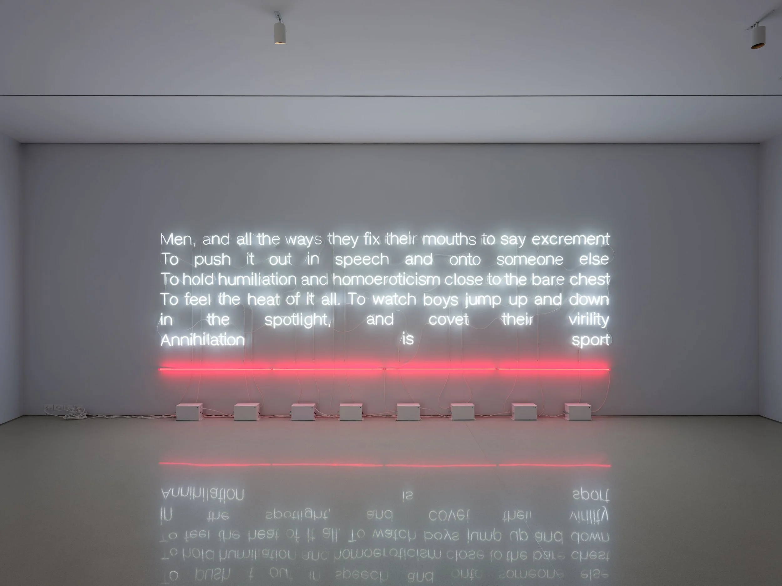  Installation view of   Sable Elyse Smith: Clockwork   at The FLAG Art Foundation, 2026  Photography by Steven Probert Studio