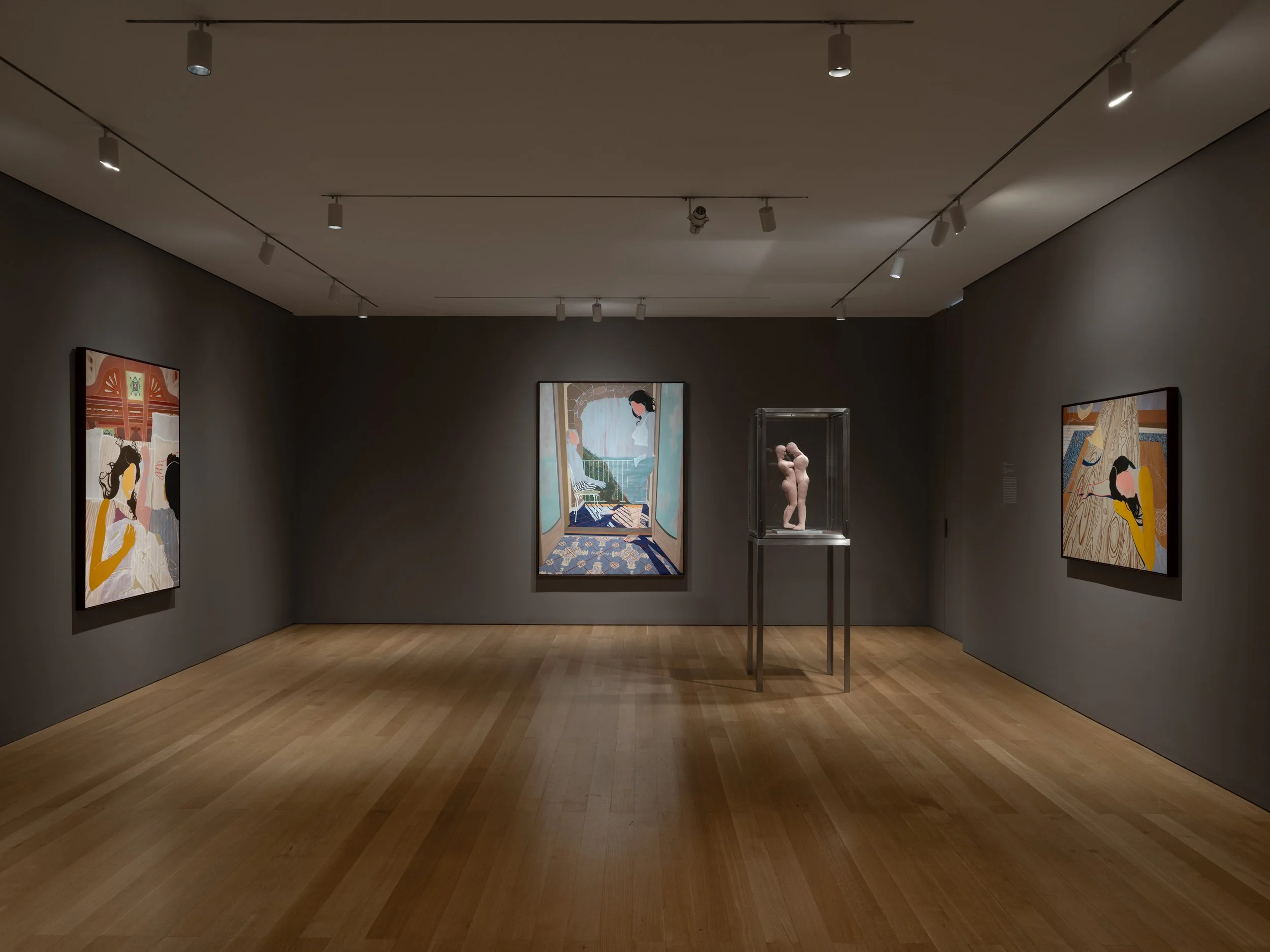  Installation view of  Anoushka Mirchandani: Everyone You Loves Lives Here  at The FLAG Art Foundation, 2026  Photography by Daniel Greer