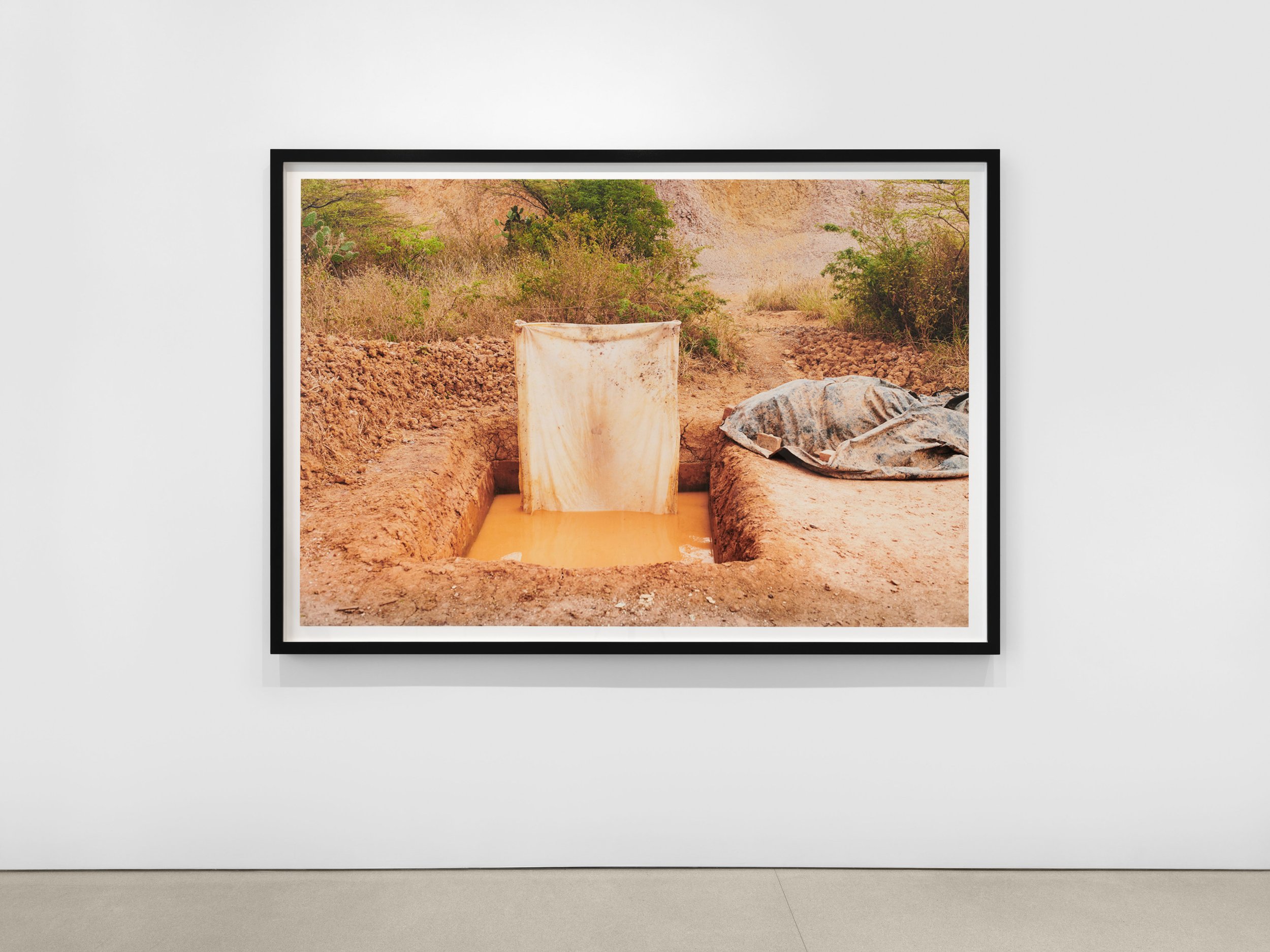  Installation view of UNTIL THE MOON COMES OVER THE MOUNTAIN at The FLAG Art Foundation, 2026  Photography by Steven Probert Studio