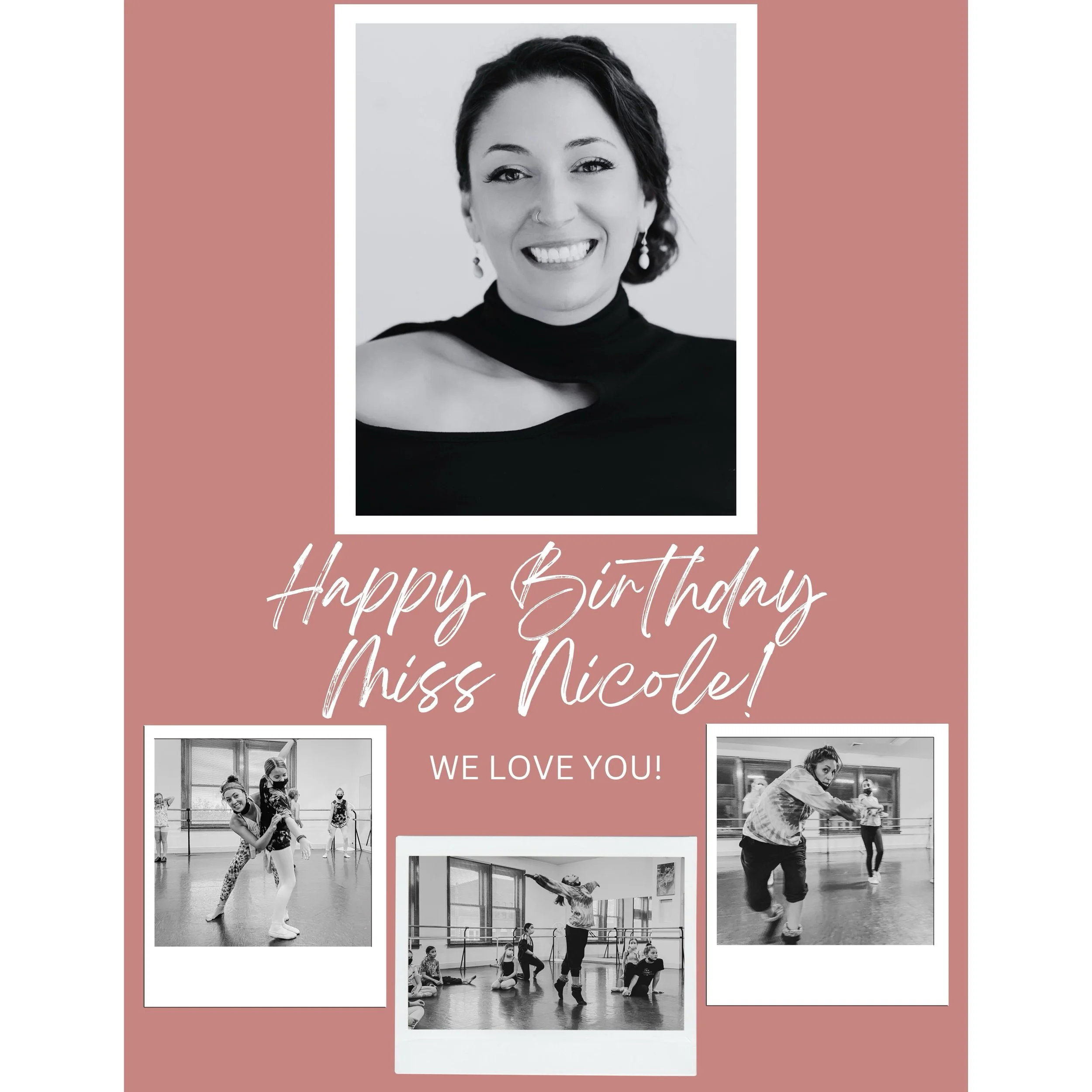 Happy Birthday to the wonderful Miss Nicole! 🥳🩰✨

Wishing you a day filled with so much love, laughter, and happiness. We are so lucky to have your talent, energy, and beautiful spirit as part of our JHO family! 💕 We love you!🌟