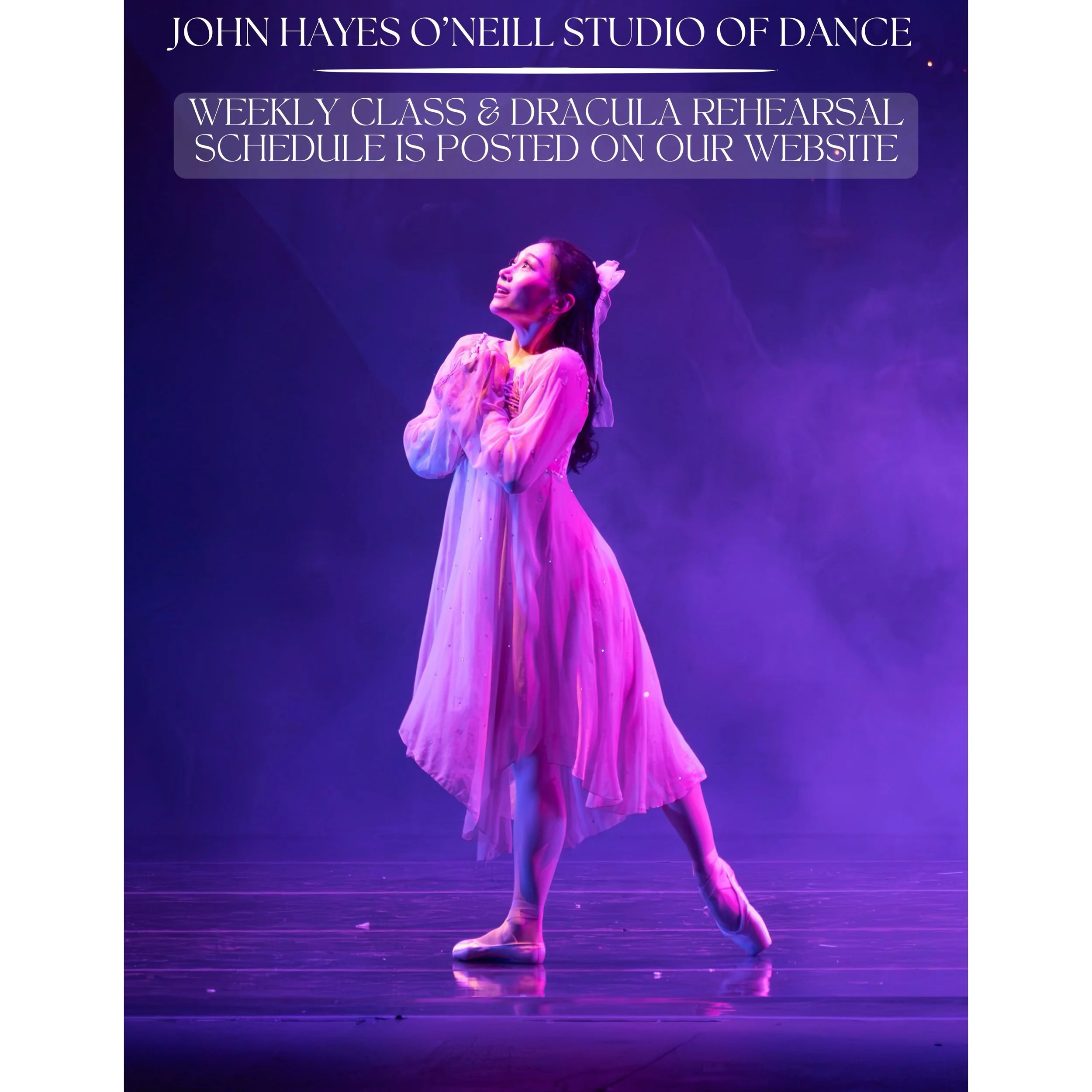 📣 THIS WEEK&rsquo;S CLASS &amp; REHEARSAL SCHEDULE IS NOW POSTED! 🩰✨

We&rsquo;re so excited to welcome our dancers back to JHO for another amazing dance school year! 🤍

Please note that due to Syracuse City Ballet&rsquo;s upcoming Dracula rehears