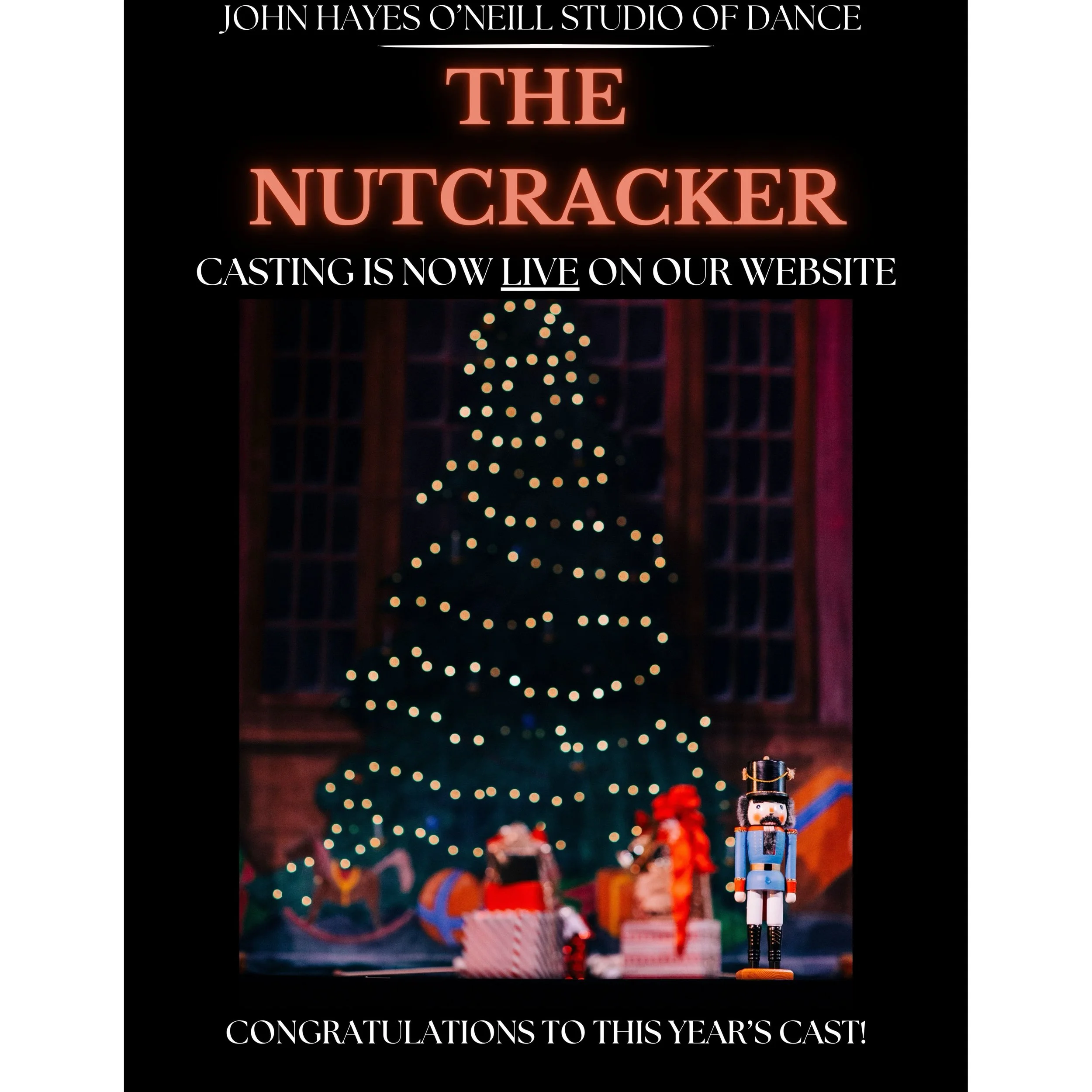 🩰🎄✨THE NUTCRACKER CASTING IS OFFICIALLY HERE! ✨🎄🩰

This year&rsquo;s Nutcracker casting is now posted on our website! Head to jhodance.com to view the full cast list.

A huge congratulations to all of our dancers! ❤️ We can&rsquo;t wait to get in
