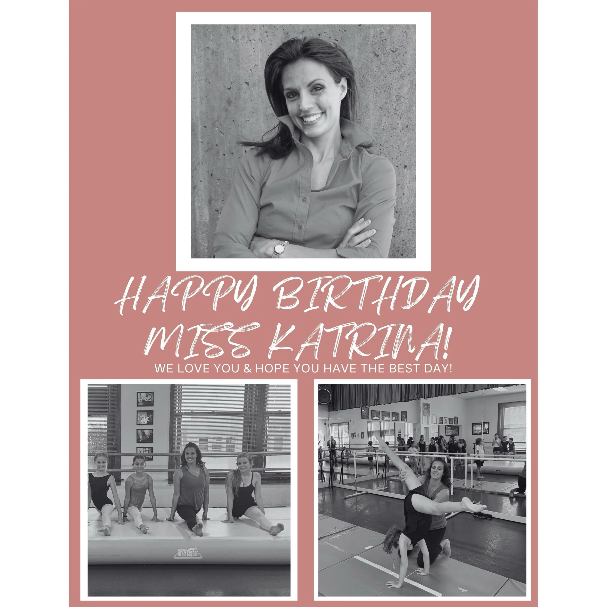 Happy Birthday to our wonderful acro teacher, Miss Katrina! 🥳💖🤸🏼&zwj;♀️ Thank you for helping our dancers build strength, gain confidence, and reach new heights. We&rsquo;re so lucky to have you in our JHO family! ✨