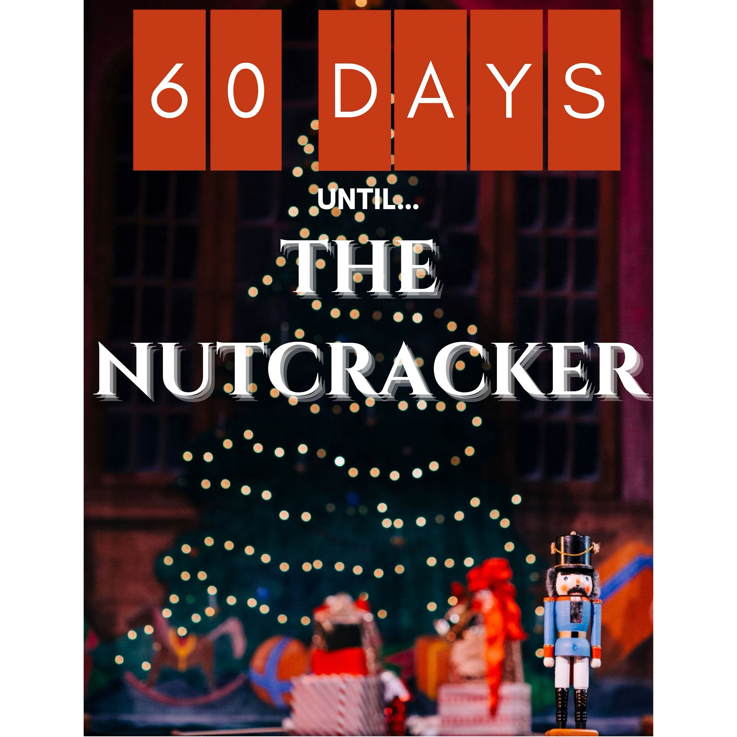 We&rsquo;re only 60 DAYS away from the 37th year of&hellip;

🎄🥜⚔️🐭🎁THE NUTCRACKER! 🎁🐭⚔️🥜🎄

Mark your calendars! 🗓️
School Matinee - Thursday December 10th at 10AM✨

Public Performances - Friday December 11th &amp; Saturday December 12th at 7