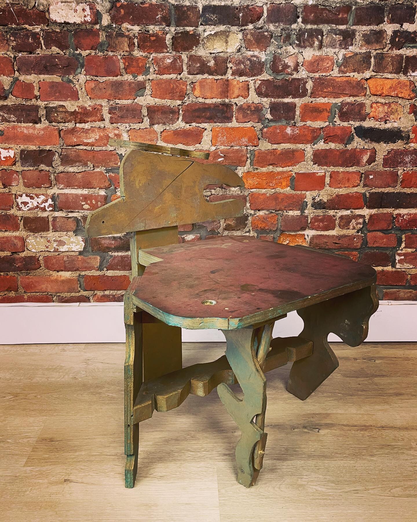 💥For Sale!💥 ART ART ART ART ART ART ART.  I love art.  I love sculpture. I love weird shapes and colors whose only reason to be is to look cool. So here&rsquo;s this!  Sculptural art table attributed to NY artist and teacher Robert Harding, one of 