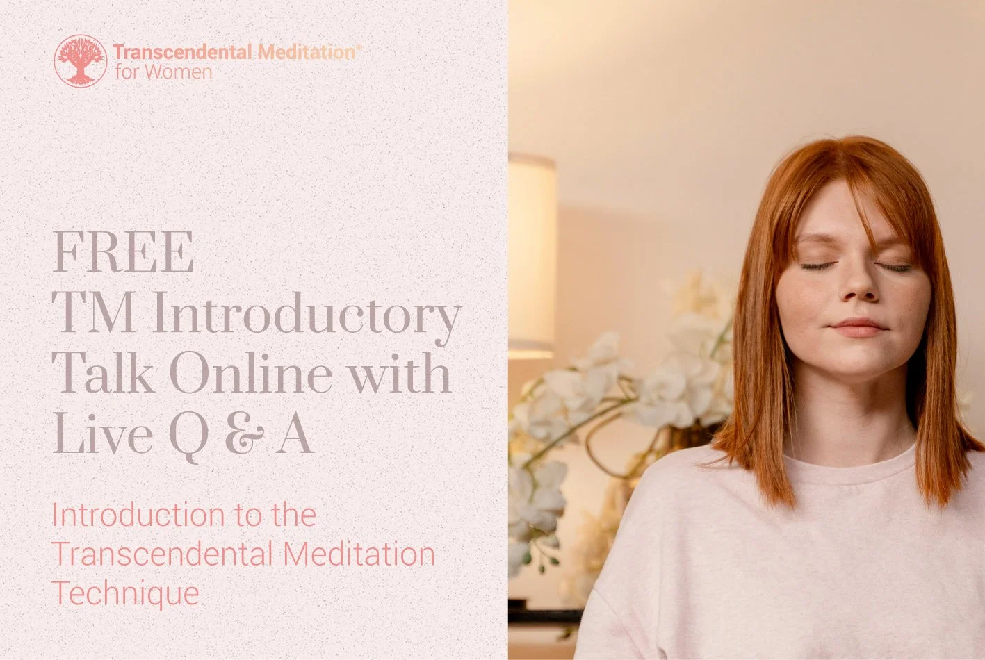 Free TM Introductory Talk – Online with Live Q&amp;A