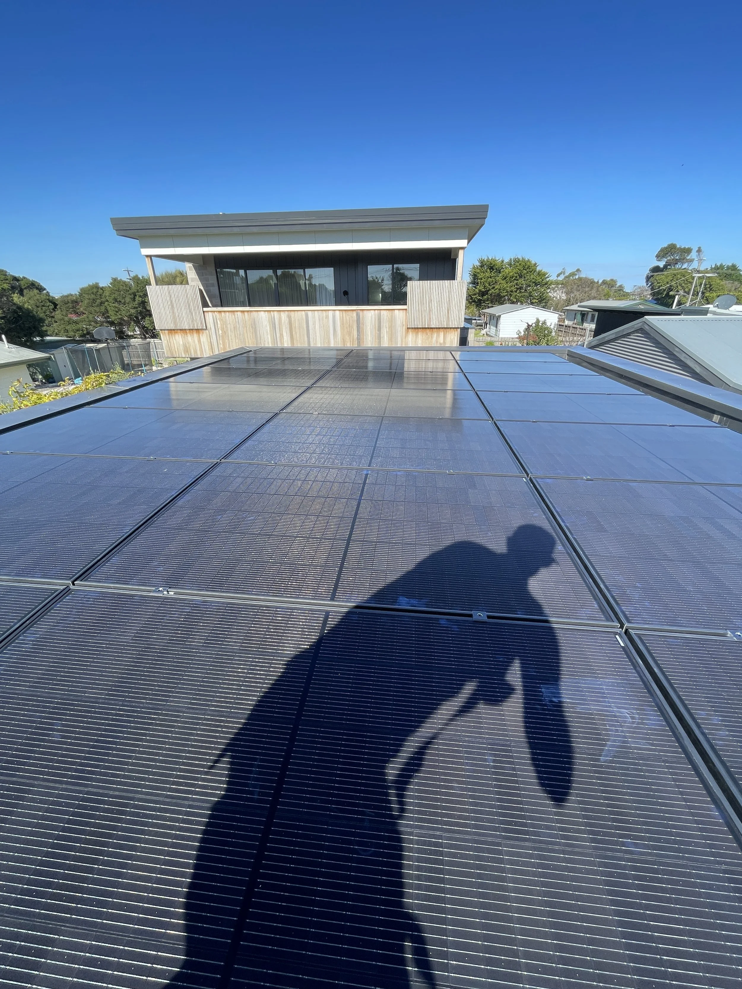 solar panel installation on cape woolamai house
