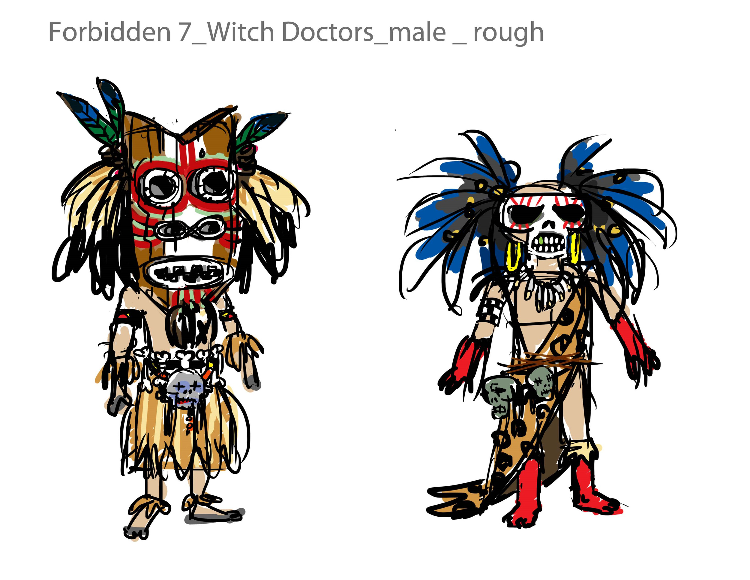 Forbidden 7_witch doctor_roughs.png