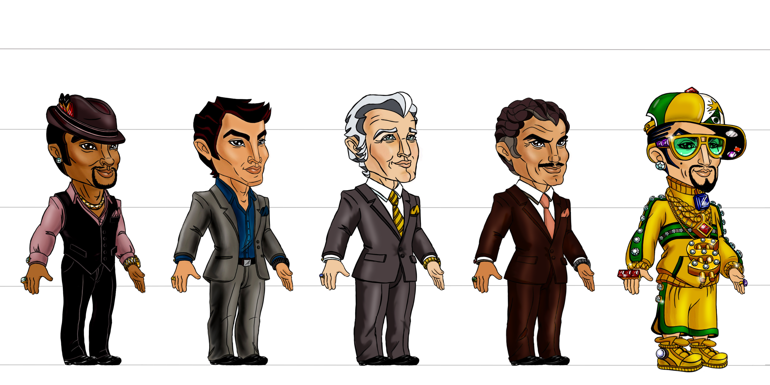 Handsome Men_Character Design_Gaming App