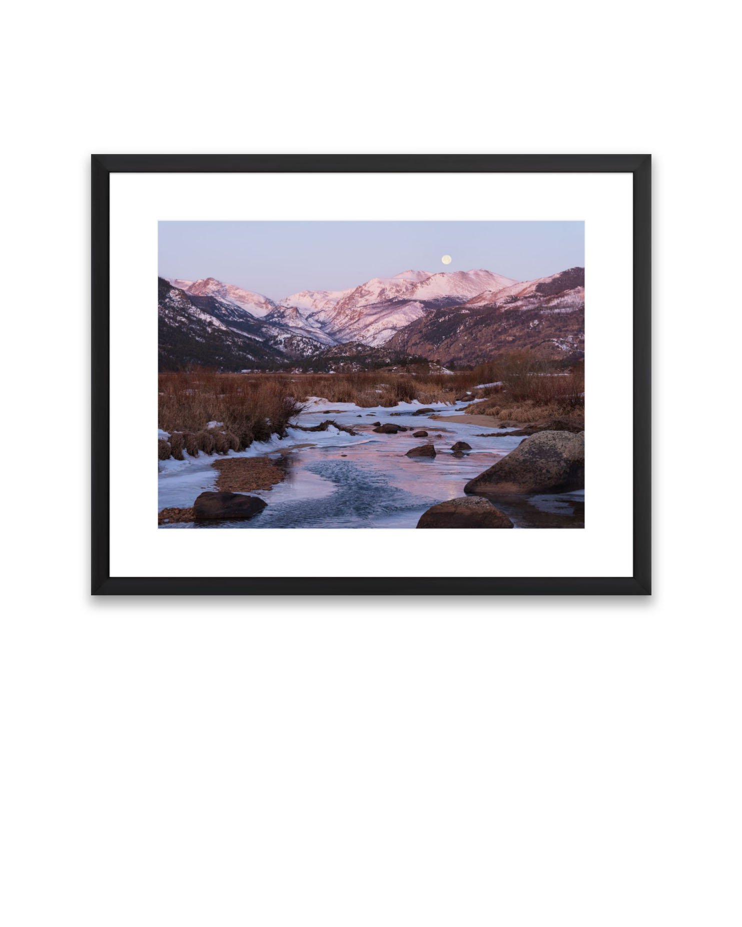 Rocky Mountain Sunrise Moon