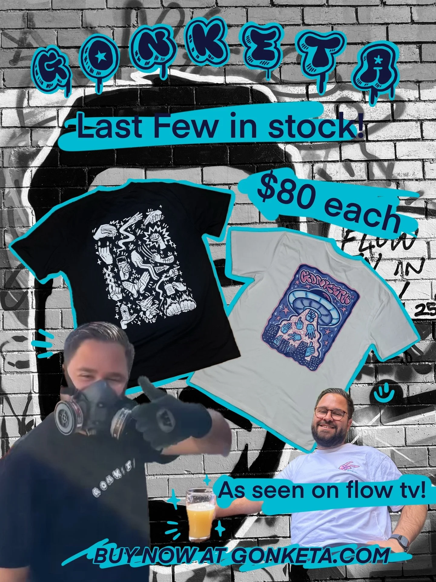 Hurry! Only a few left in stock. 
Ideal Christmas gift? 
Grab one or two from my website! 
Even @feeltheflowtv is rocking these shirts!