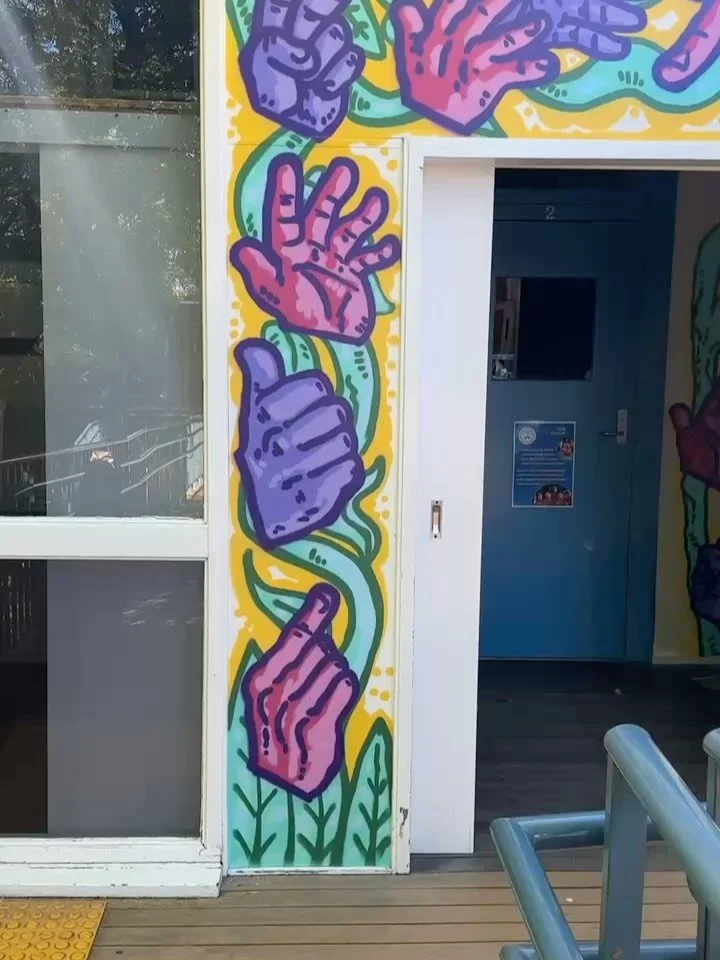 Signs of Growth

Huge thanks to Mosman Park School for Deaf Children for having me back in Perth.

Painting this wall was something special. It felt meaningful to create a piece like this in such an incredible space. Delivering workshops to the stude