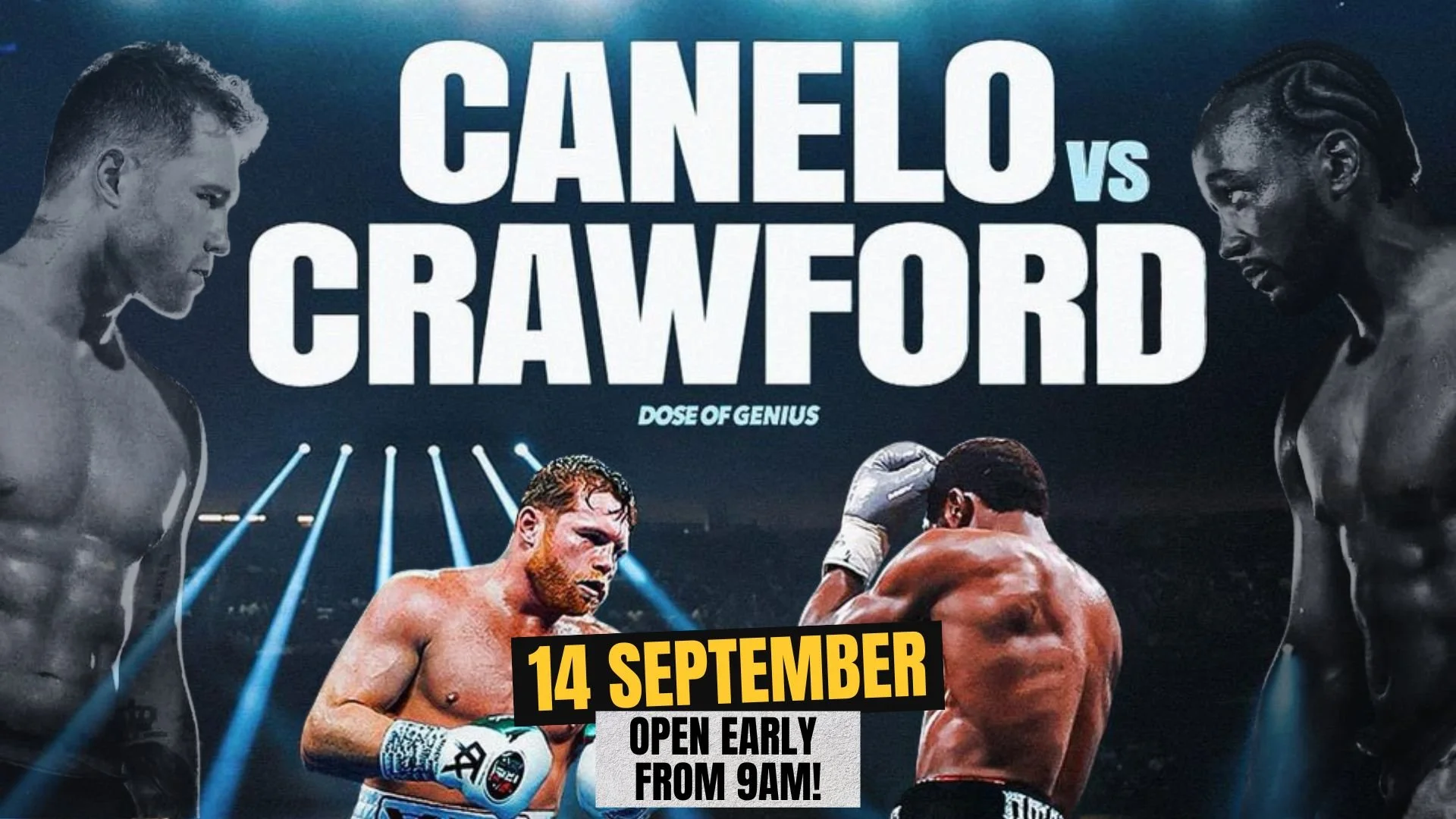 BOXING: CANELO vs CRAWFORD – SUNDAY SEPTEMBER 14
