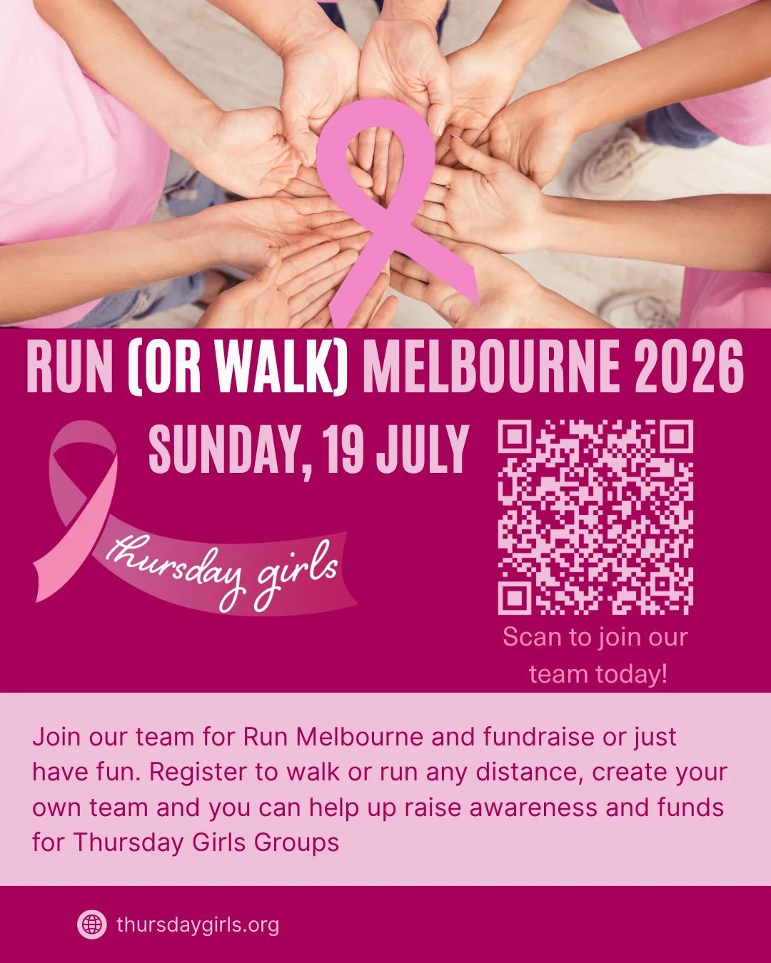 We are excited to announce our Run Melbourne fundraising site is up and running for 2026. We have had a huge turnout in the last two years and it was exciting to watch the teams grow!

This year our president Sean Callanan is going to be on the groun