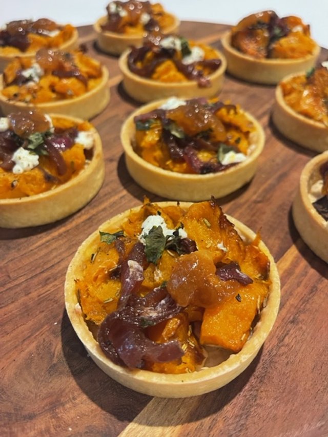 Pumpkin & Goats Cheese Tarts (MIN 24HRS NOTICE)