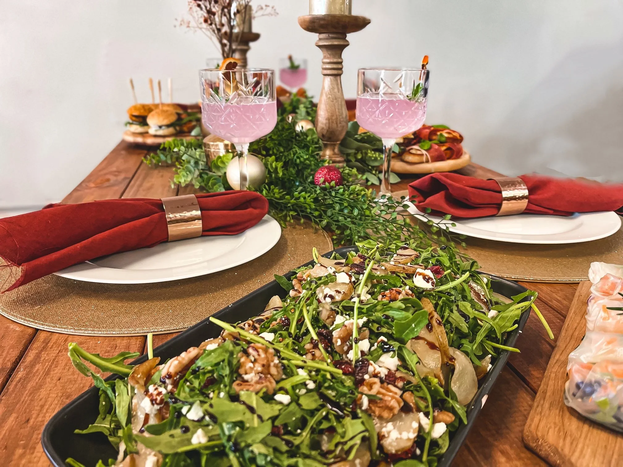Caramelised pear salad
